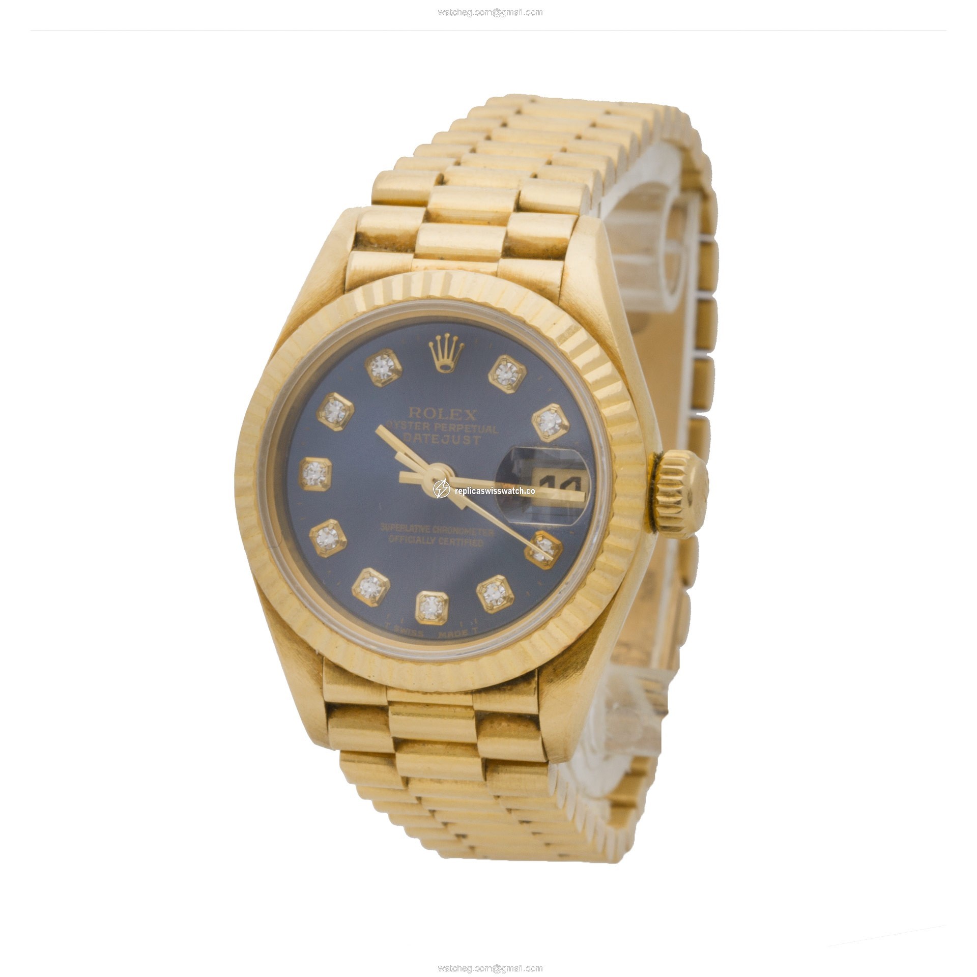 Rolex 69178 Datejust Automatic Female 18k yellow gold Replica