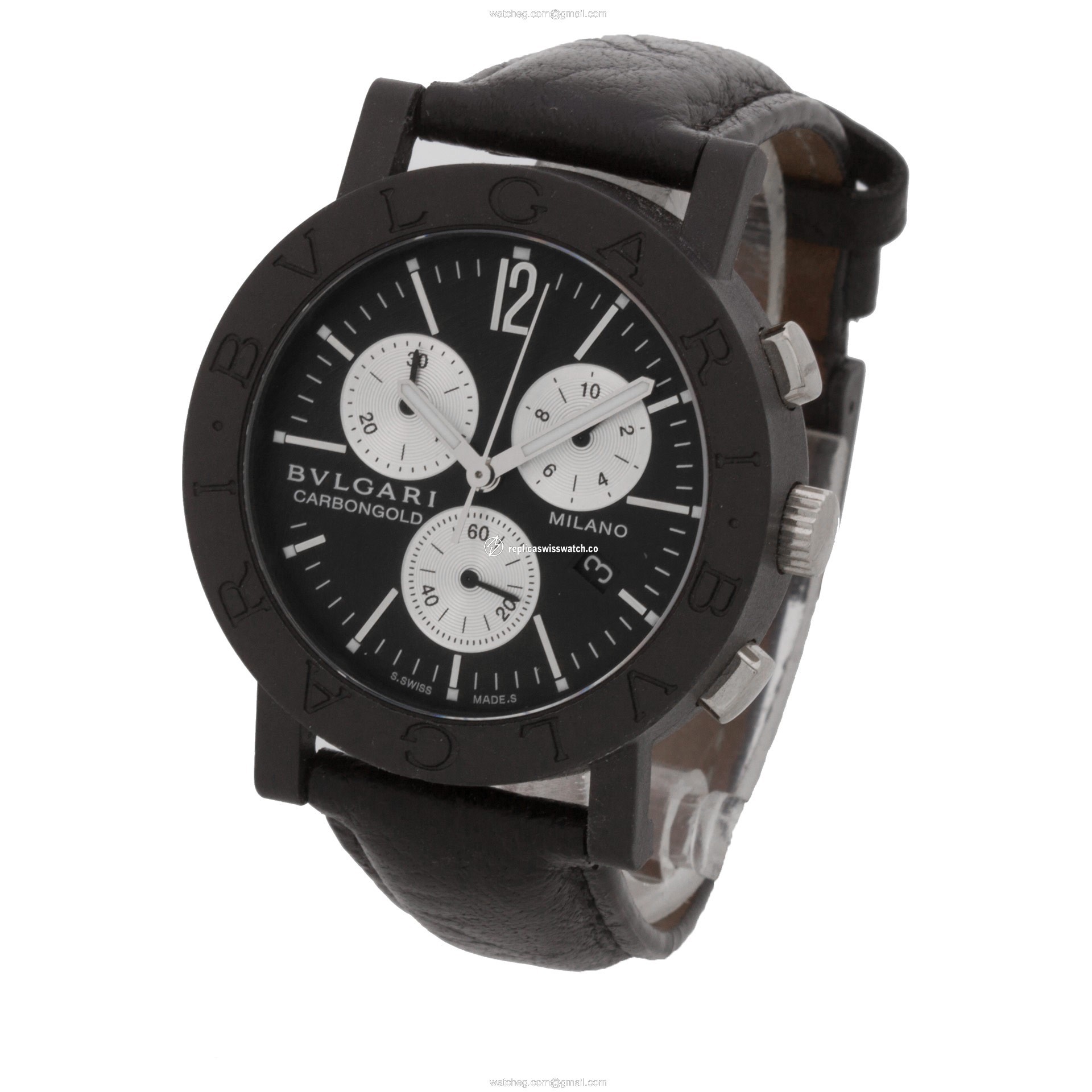 Bvlgari BB 38 CL CH Bvlgari Quartz Unisex Carbon Replica
