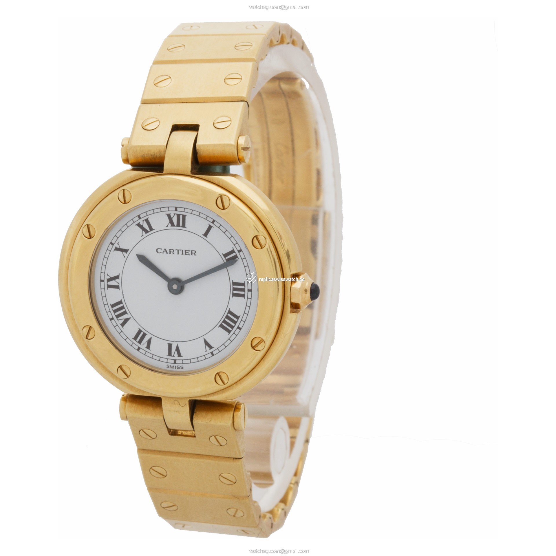 Cartier 8191501870 Santos Quartz Female 18k yellow gold Replica