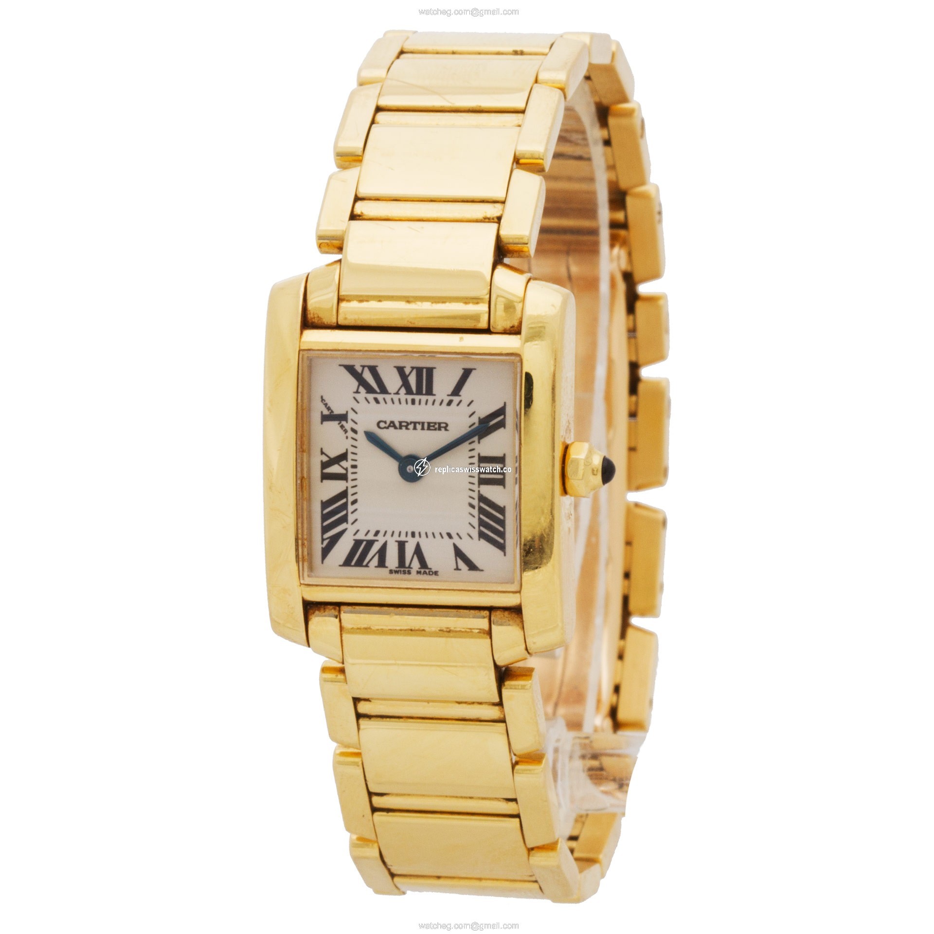 Cartier 2385 Tank Francaise Quartz Female 18k yellow gold Replica
