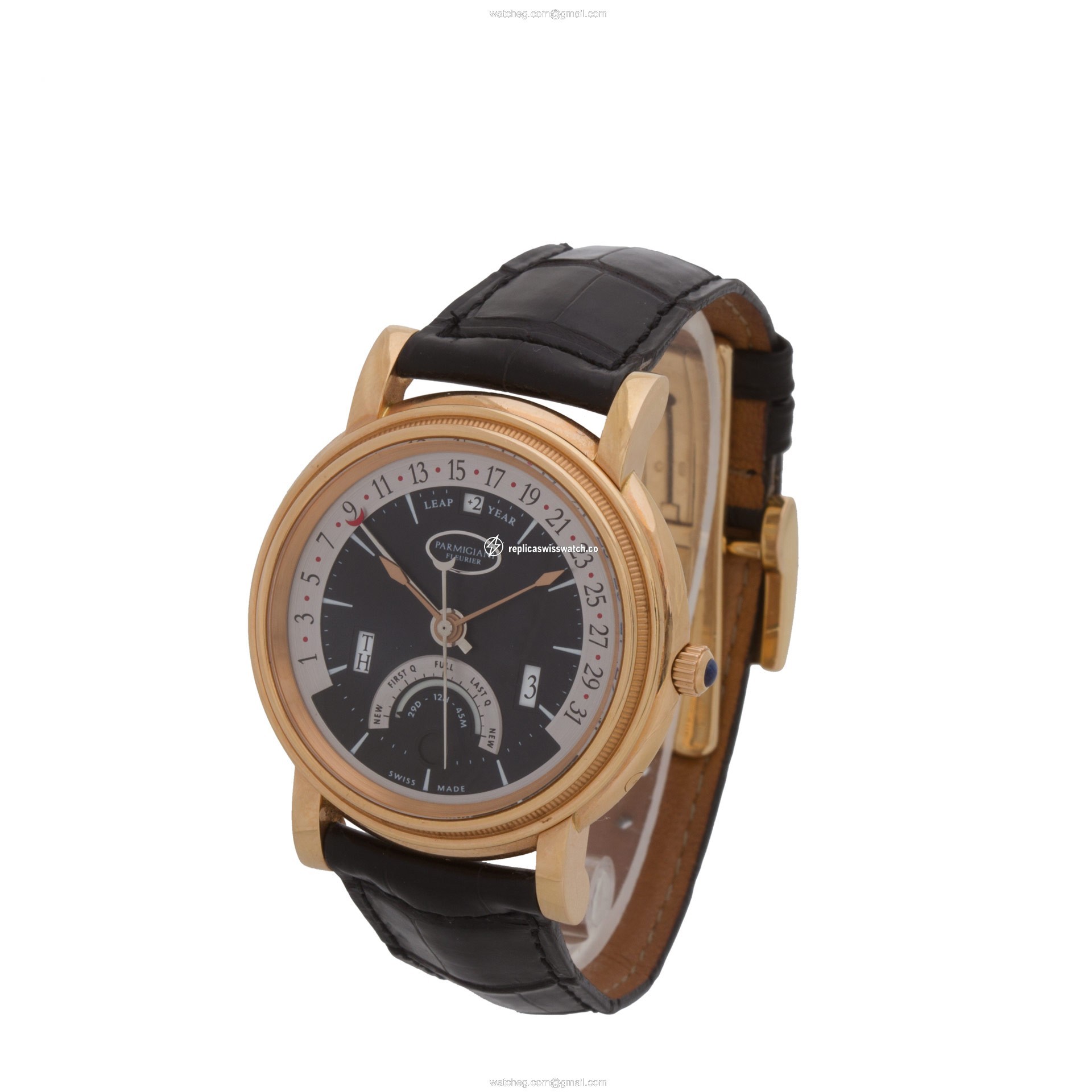 Parmigiani Parmigiani 4443 Fleurier Automatic Male 18k Pink Gold Replica