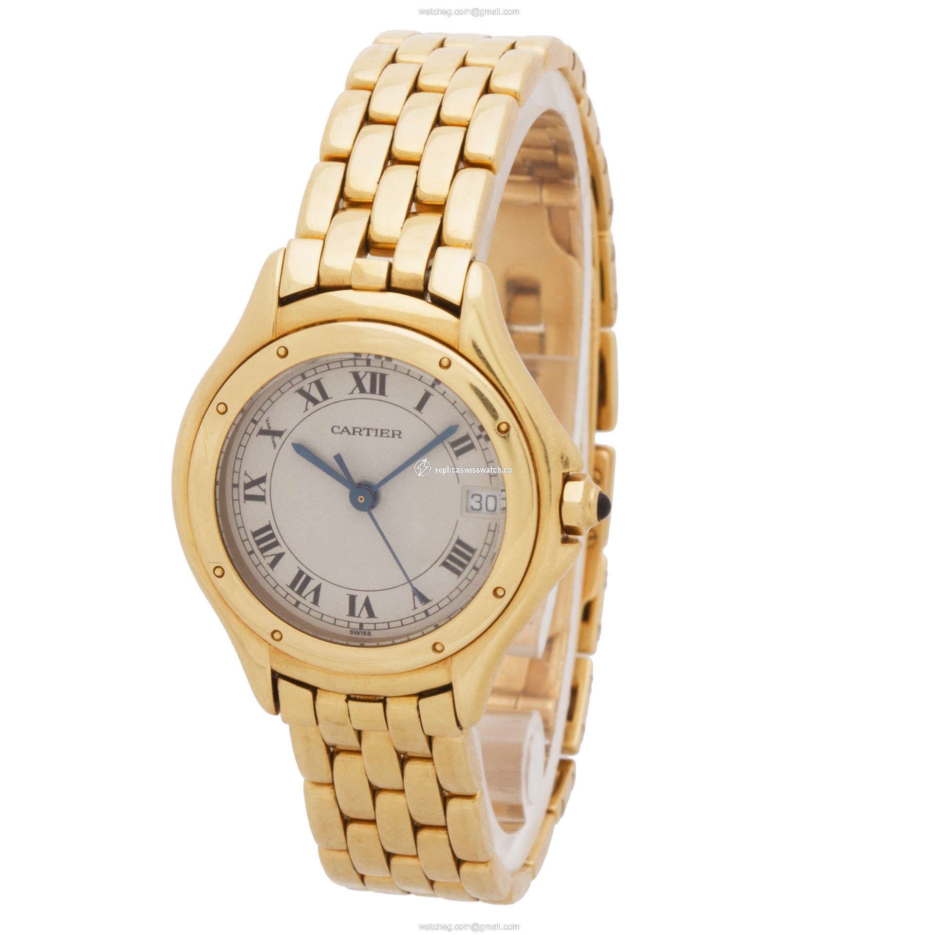 Cartier 887906 Cougar Quartz Female 18k yellow gold Replica