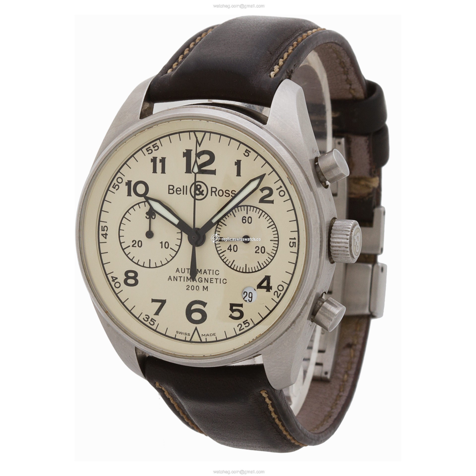 Bell & Ross V126A vintage 126 Automatic Male Stainless Steel Watches Bell & Ross V126A vintage 126 Automatic Male Stainless Steel Watches