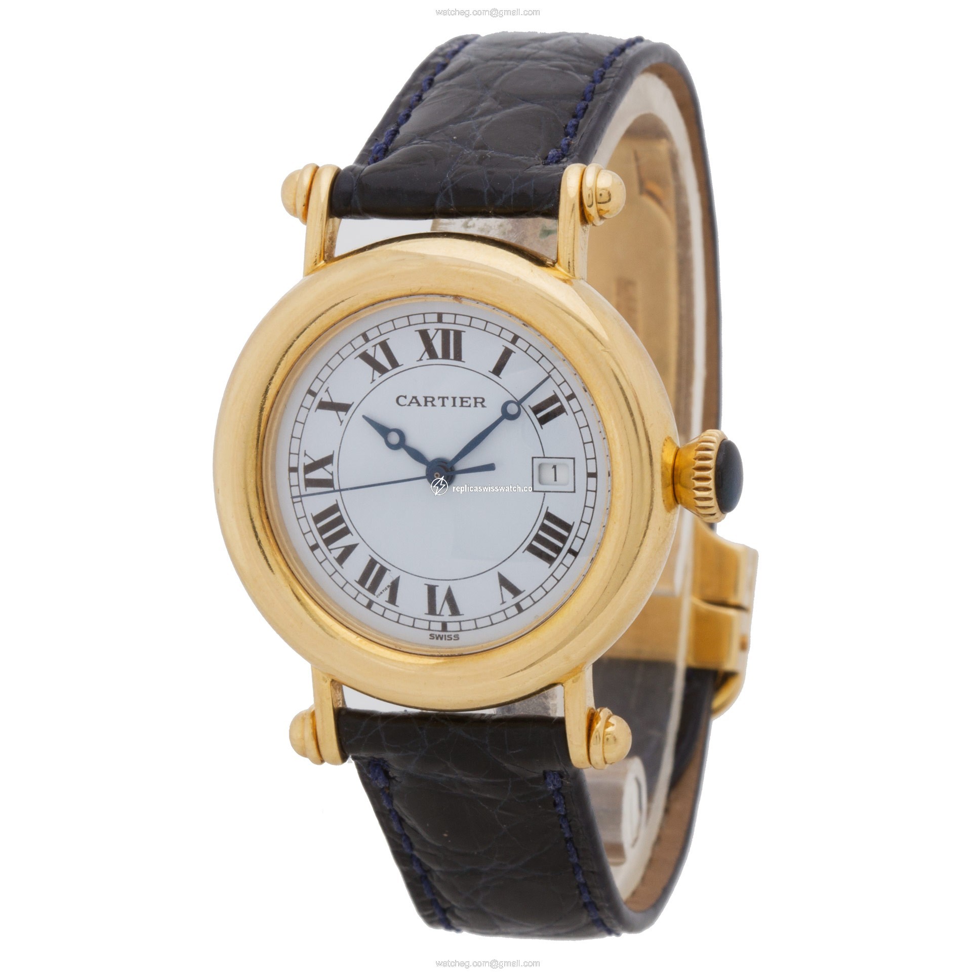 Cartier 1420 0 Diabolo Quartz Unisex 18k yellow gold Replica