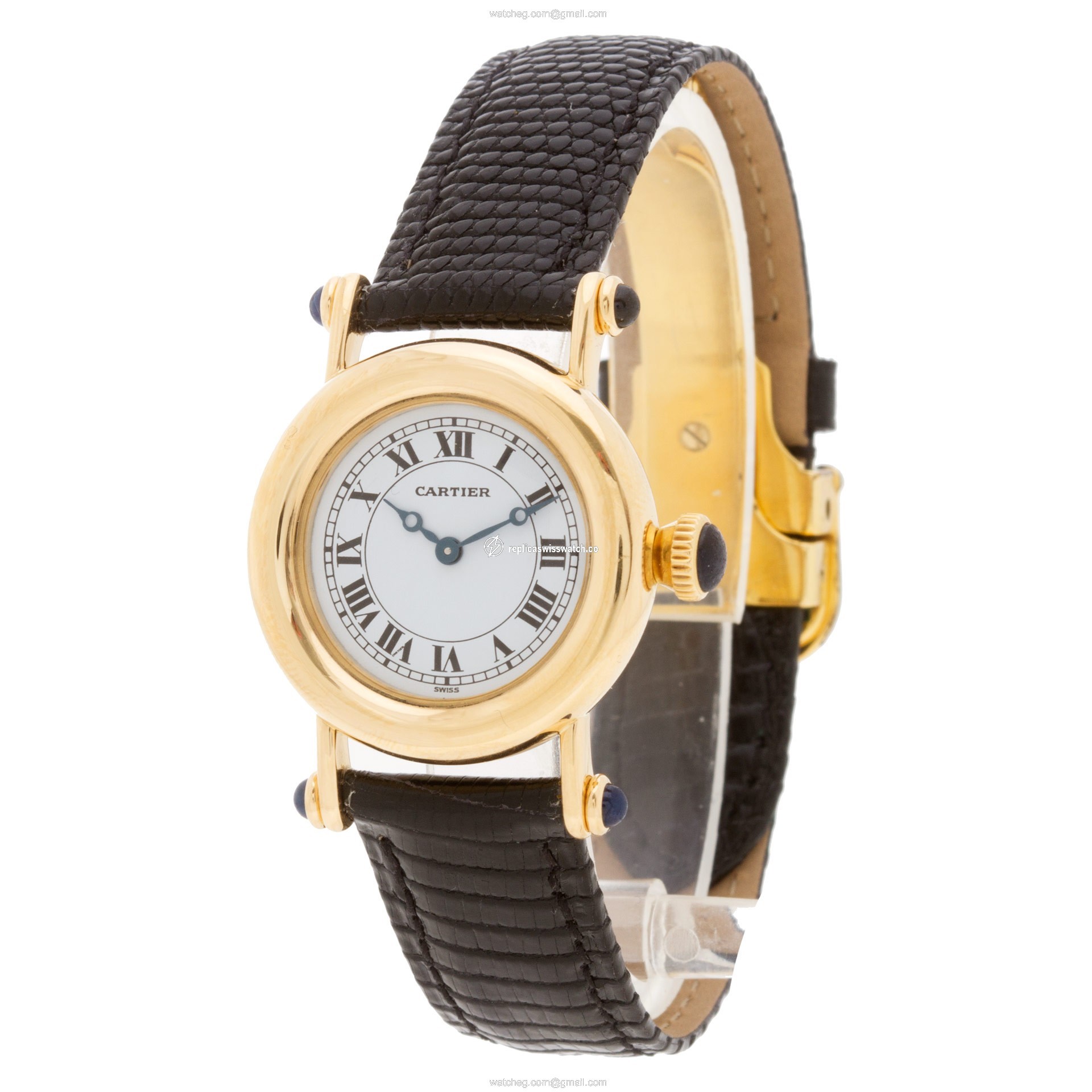 Cartier 14400 Diabolo Quartz Male 18k yellow gold Replica