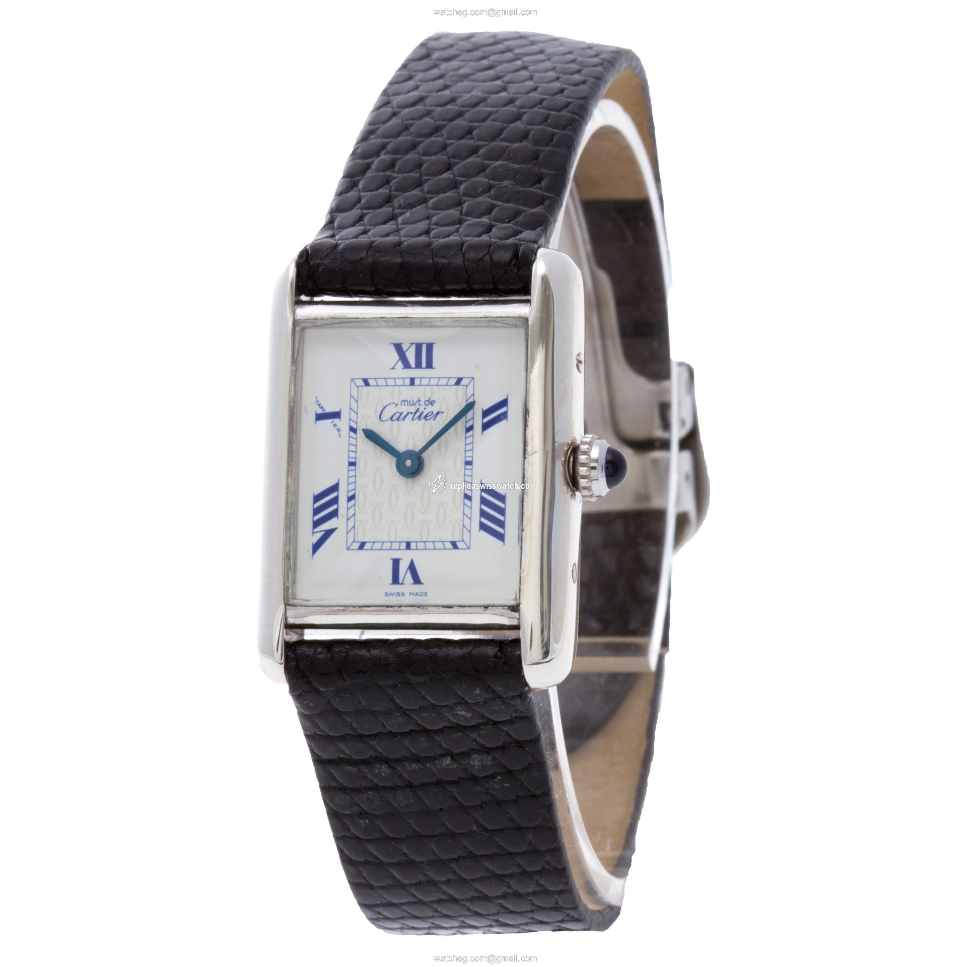 Cartier 2416 Tank Quartz Female Sterling Silver Replica