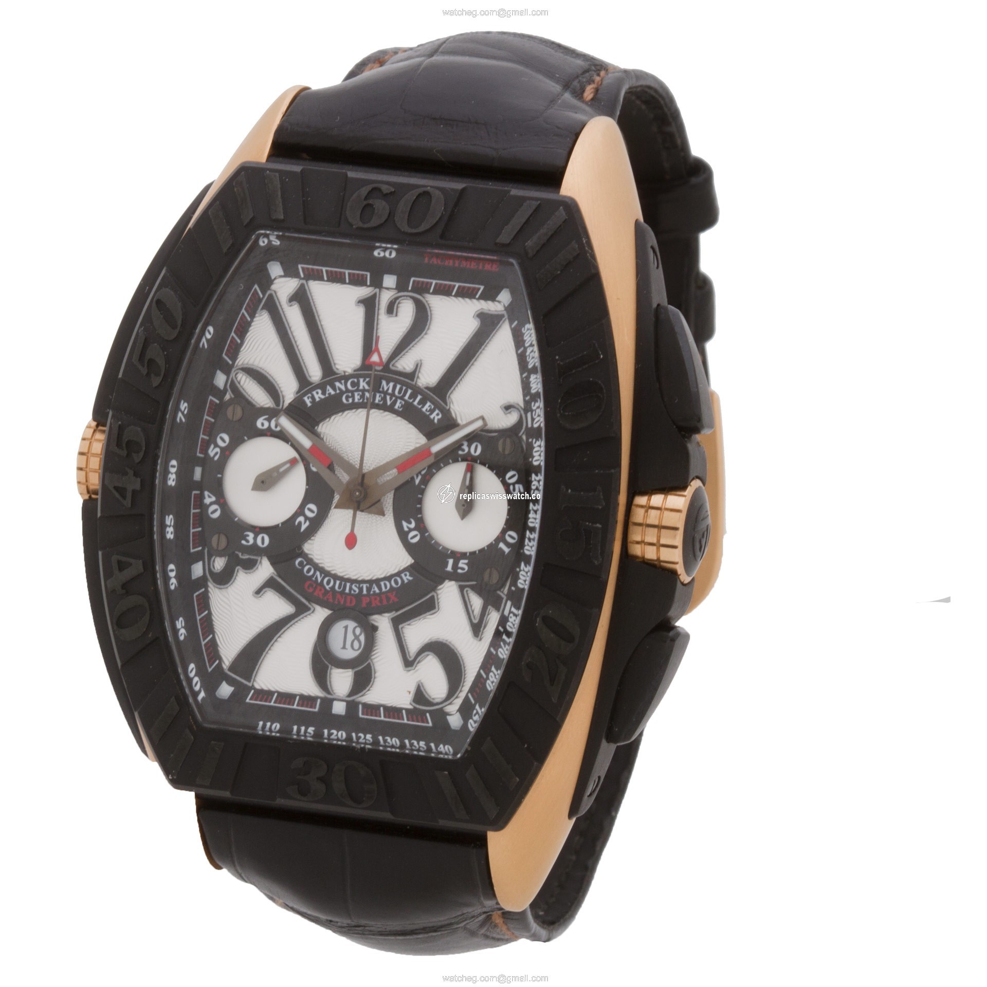 Franck Muller 9900 CC GP Conquistador Automatic Male 18k pink gold & titanium Replica