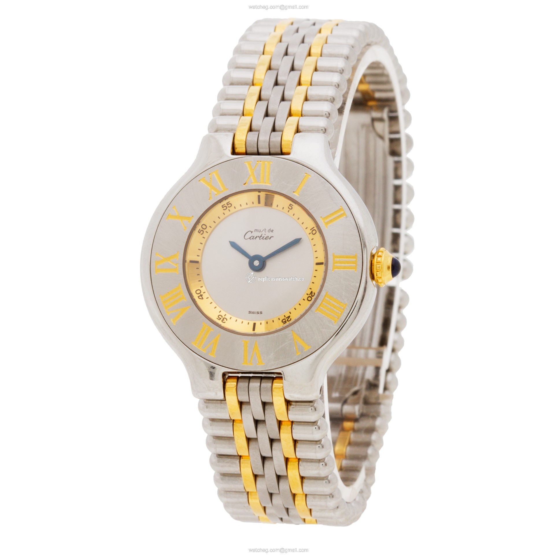 Cartier 1340 Must de Quartz Female Stainless Steel Replica