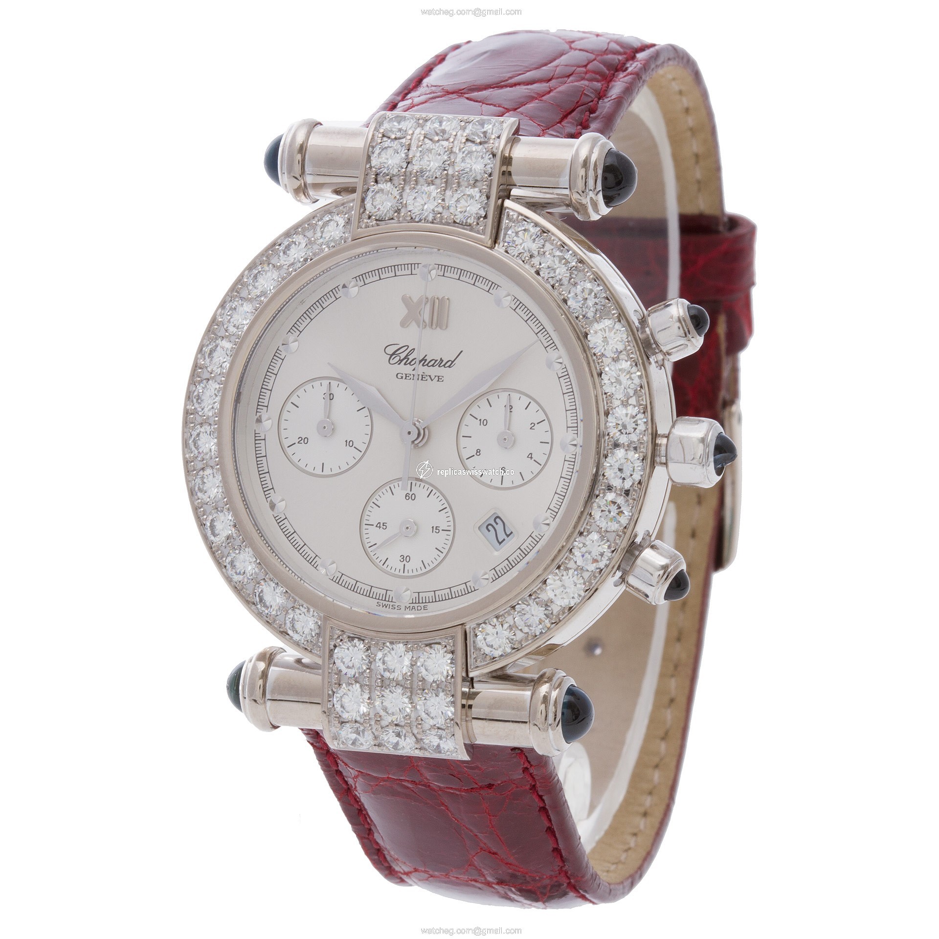 Chopard 373168-1004 Imperiale Quartz Female 18k White Gold Replica