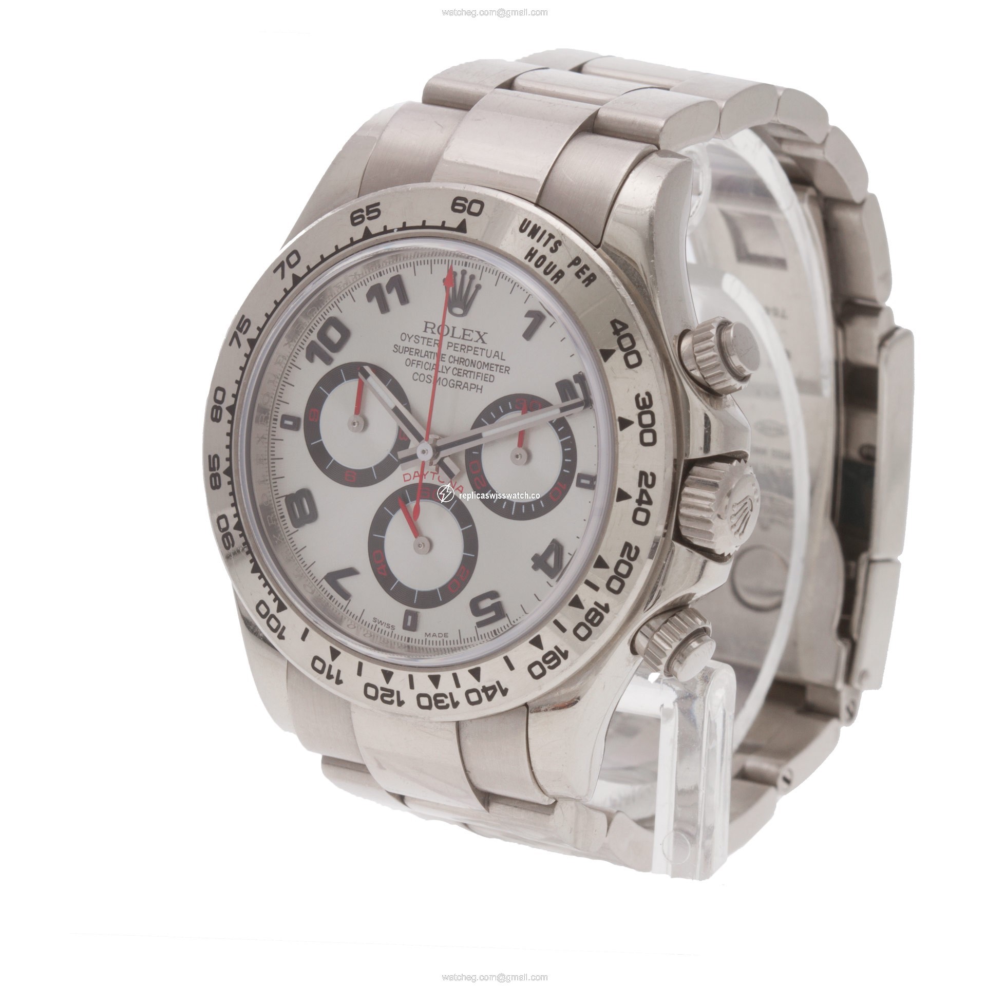 Rolex 116509 Daytona Automatic Unisex 18k White Gold Replica