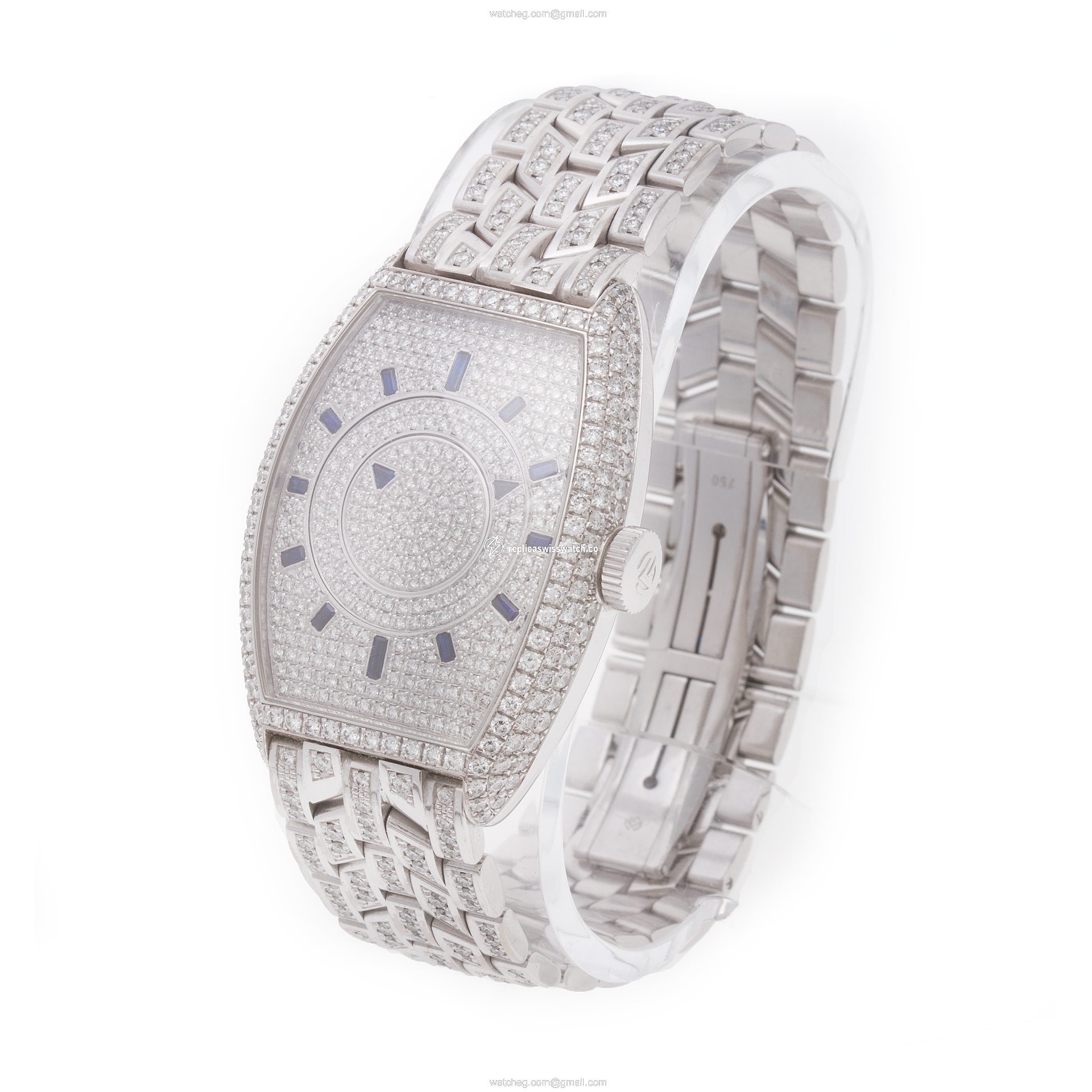 Franck Muller 5850 DBMYSDFHWGW Master of Complication Automatic Male 18k White Gold Replica
