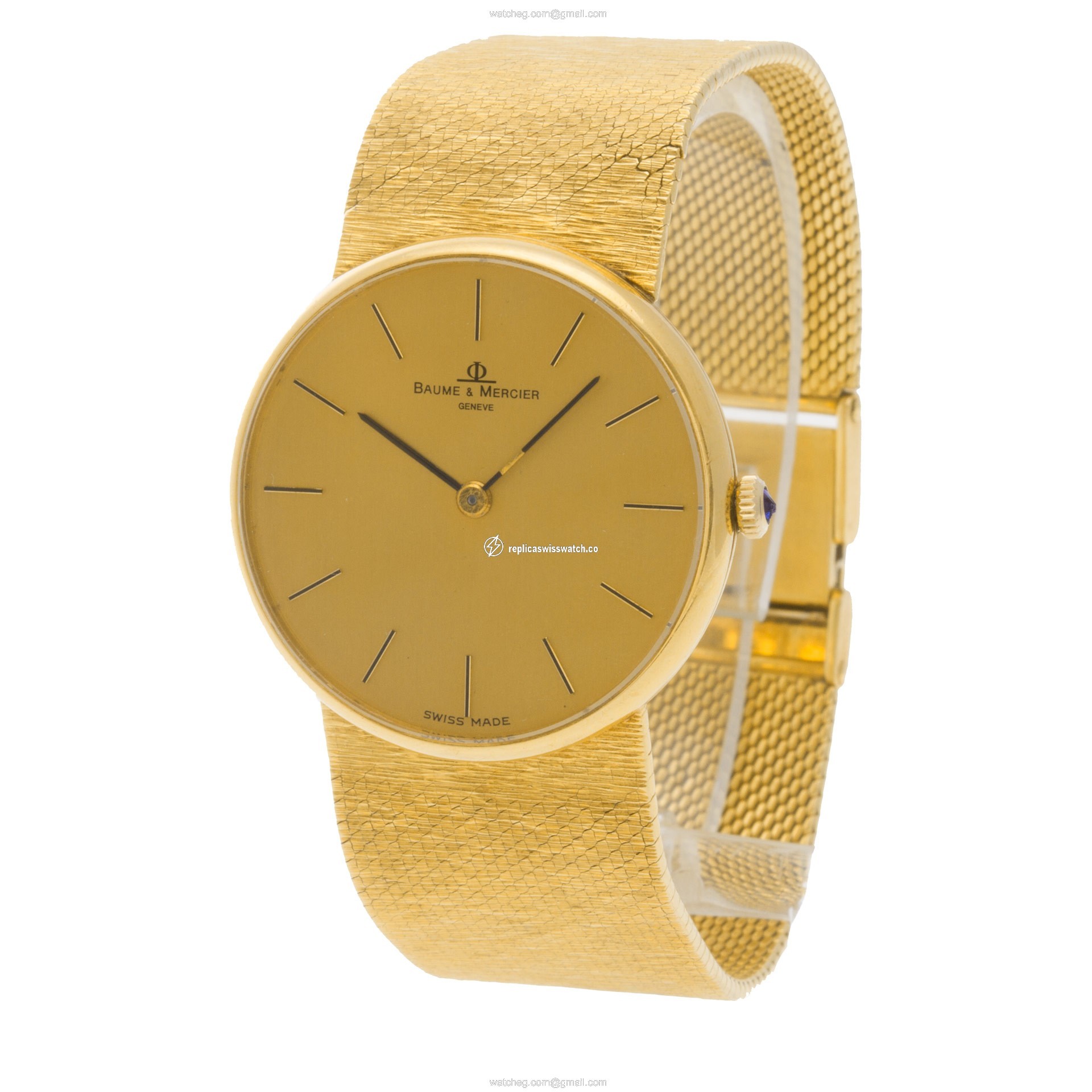 Baume & Mercier 35110 Classic Manual Male 18k Yellow Gold Replica