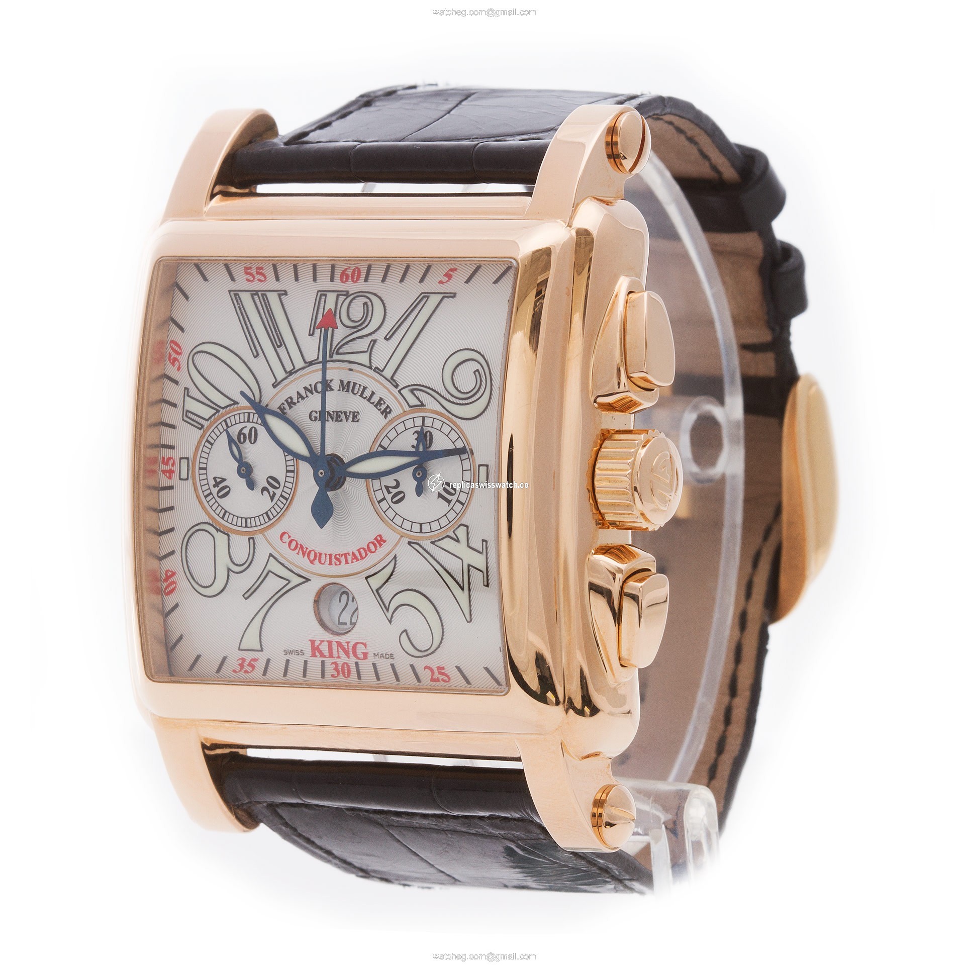 Franck Muller 10000 K CC King Cortez Automatic Male 18k Pink Gold Replica