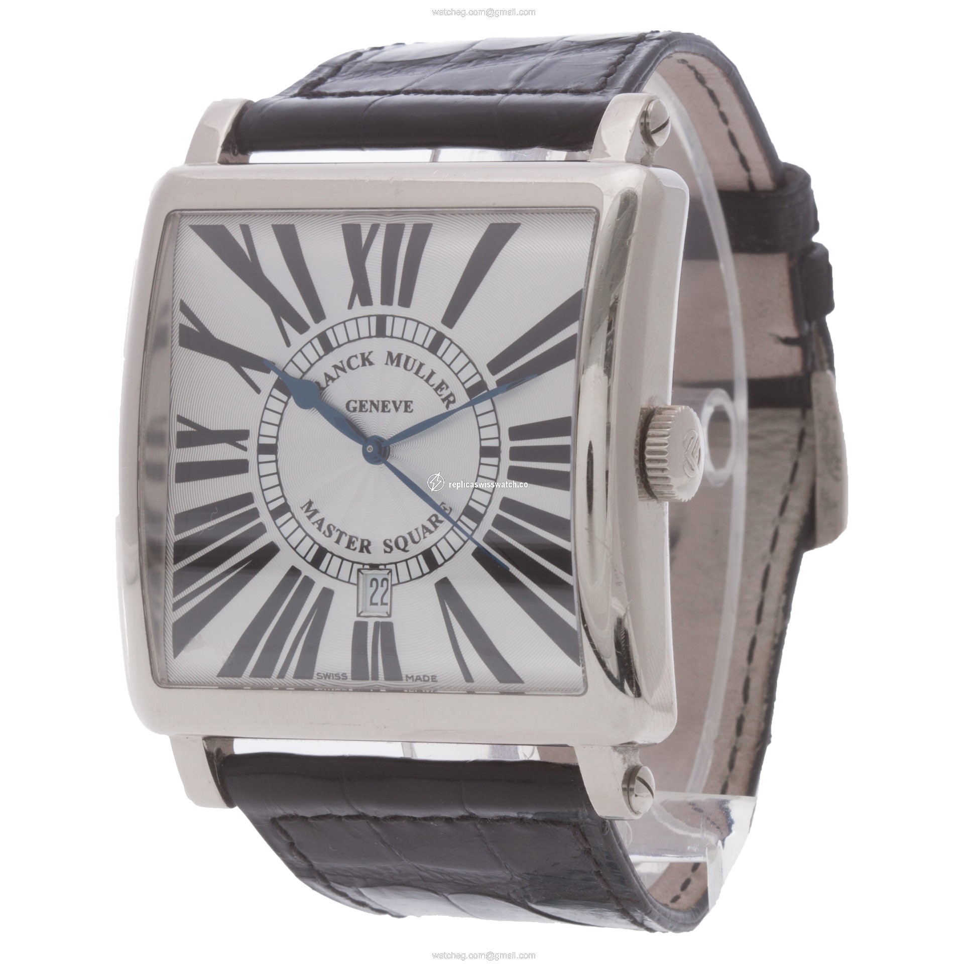 Franck Muller 6000 K SC Master Square Automatic Male 18k White Gold Replica