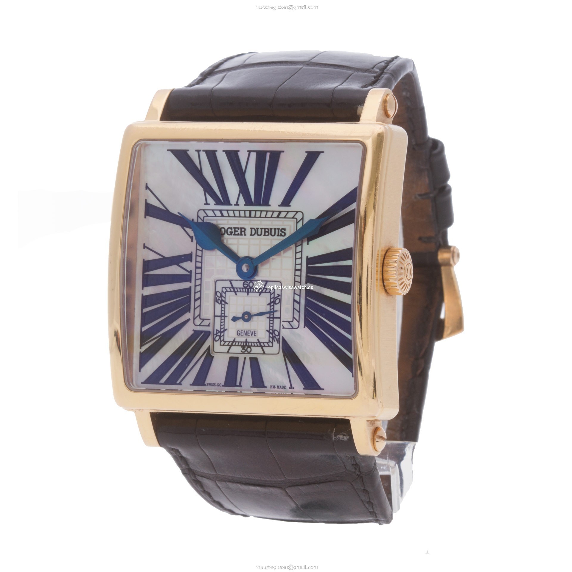 Roger Dubuis G43.14.5 Golden Square Automatic Male 18k Pink Gold Replica