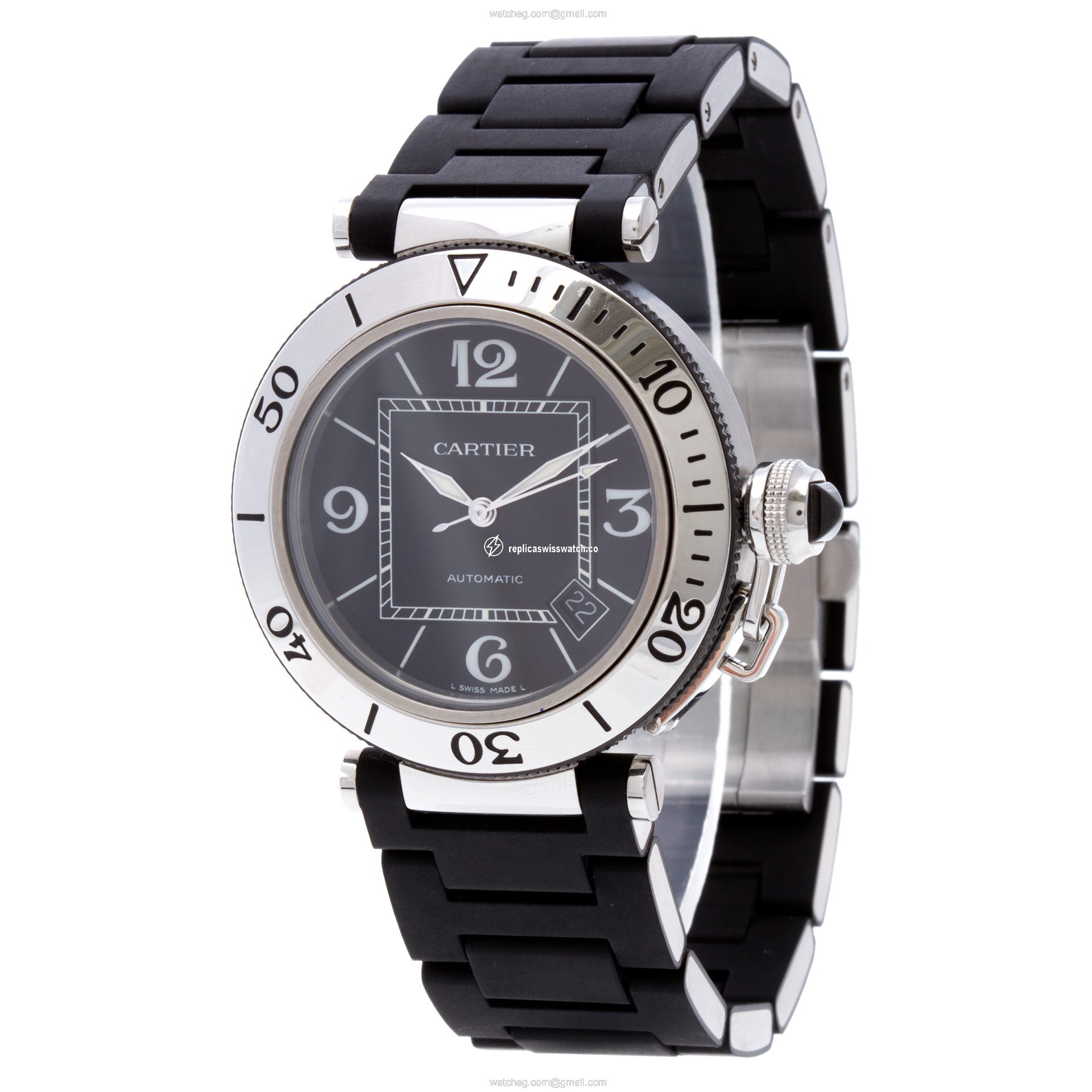 Cartier W31077U2 Pasha Seatimer Automatic Male Stainless Steel Replica