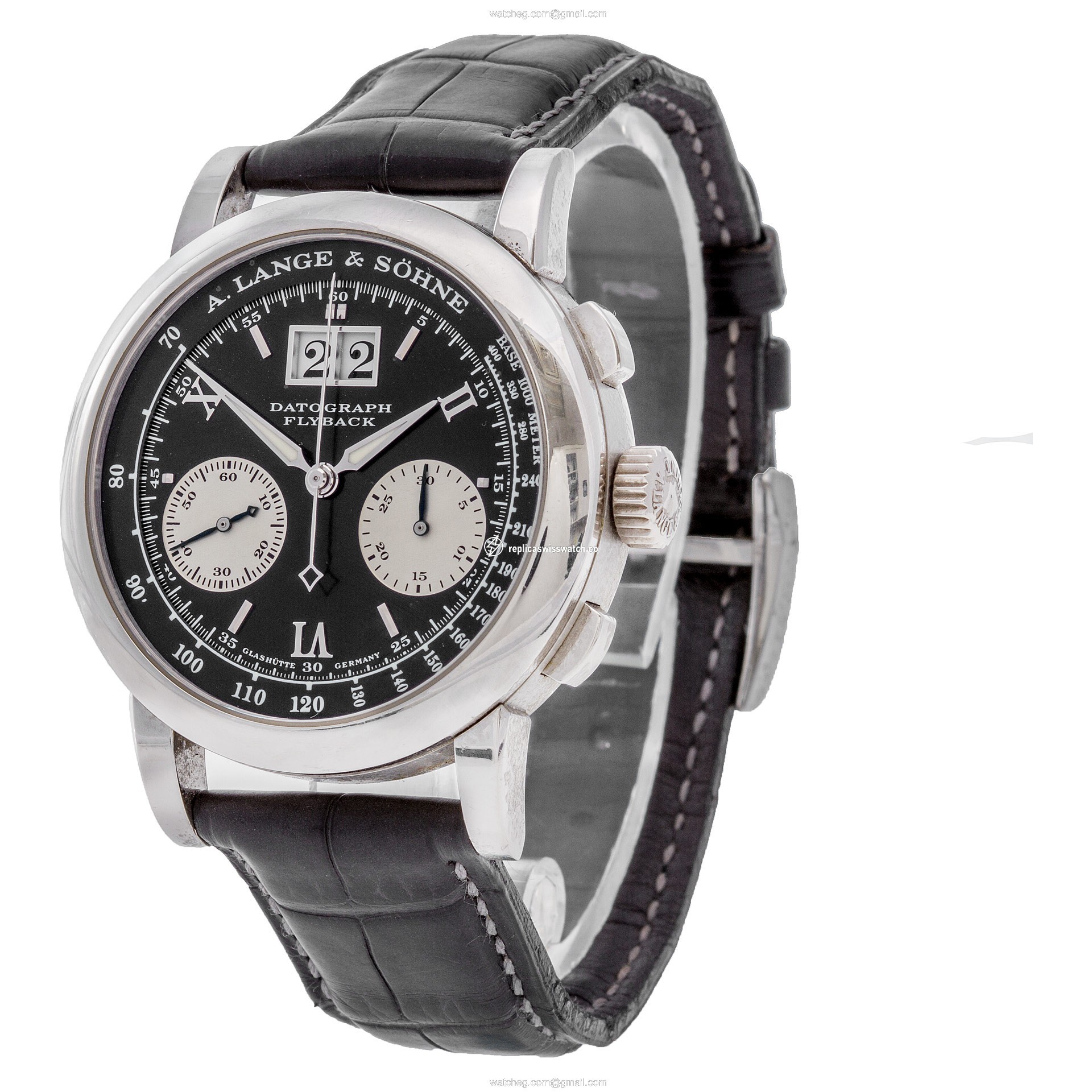 A. Lange & Sohne 403.035 Datograph Manual Male Platinum Replica