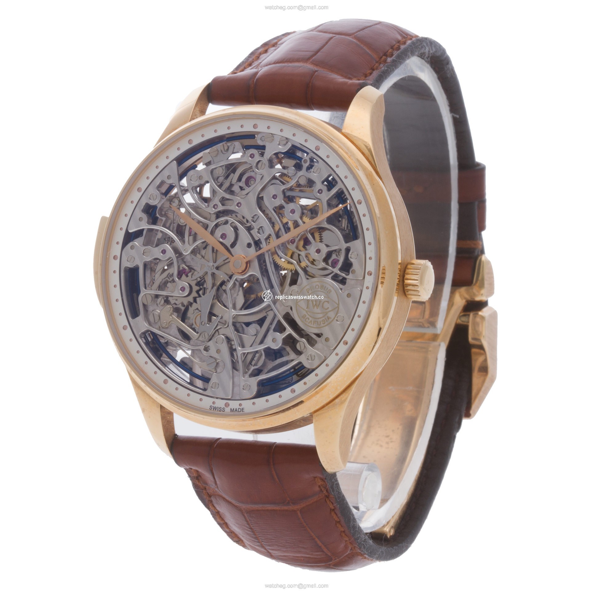 IWC IW524101 Portuguese Manual Male 18k rose gold Replica