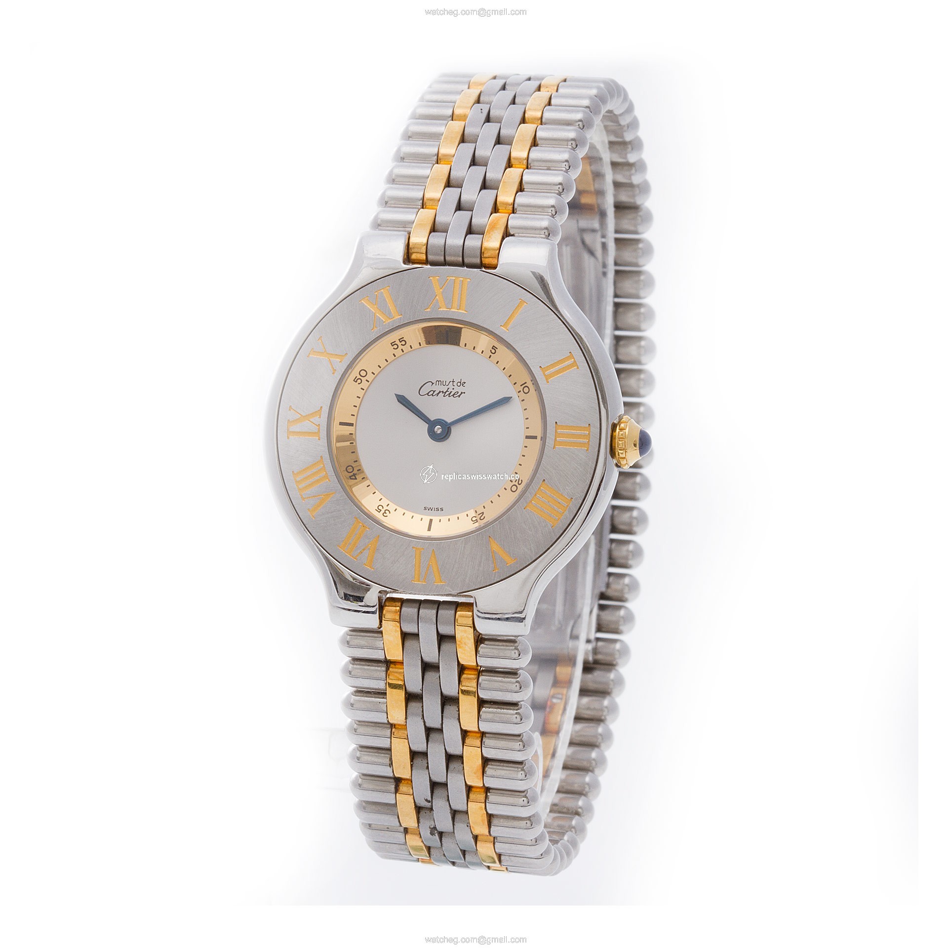 Cartier W10072F4 Must 21 Quartz Unisex Stainless Steel Replica