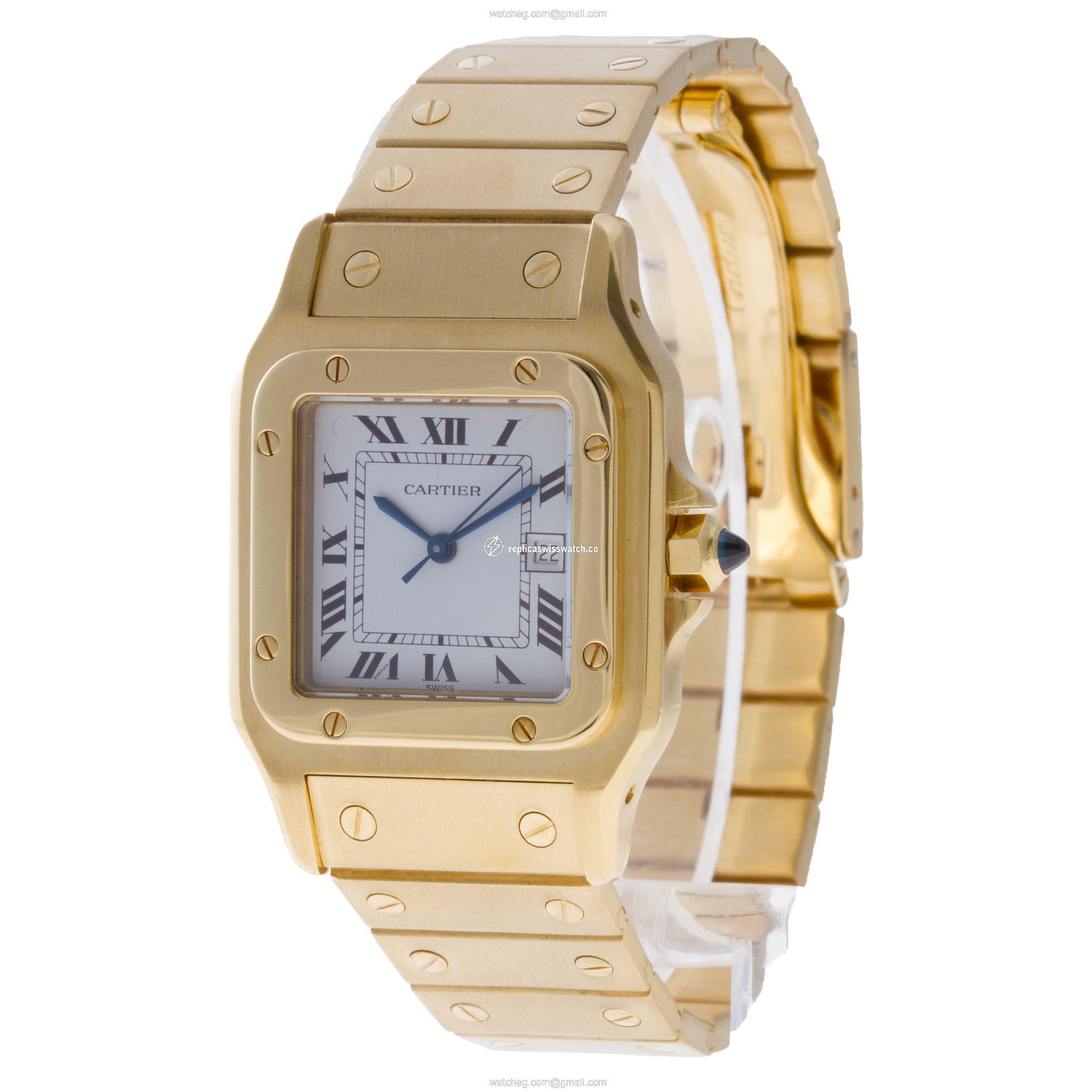 Cartier 887901 Santos Automatic Unisex 18k yellow gold Replica