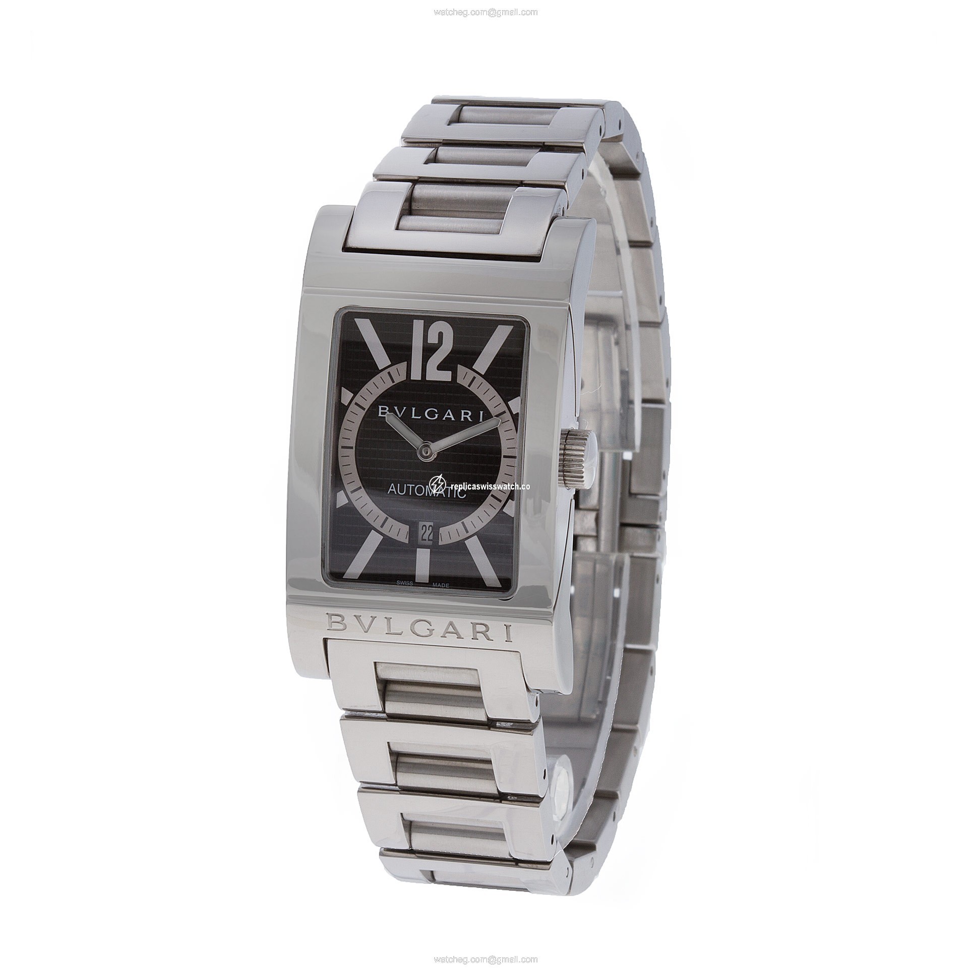 Bvlgari RT 45 S Rettangolo Automatic Unisex Stainless Steel Replica