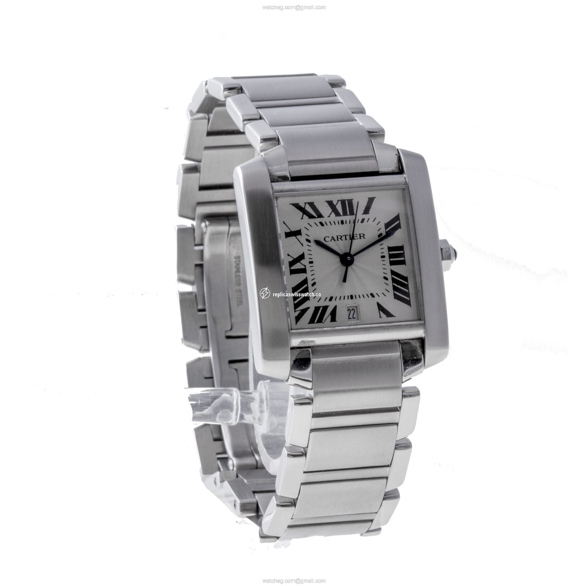 Cartier 2302 Tank Automatic Male Stainless Steel Replica