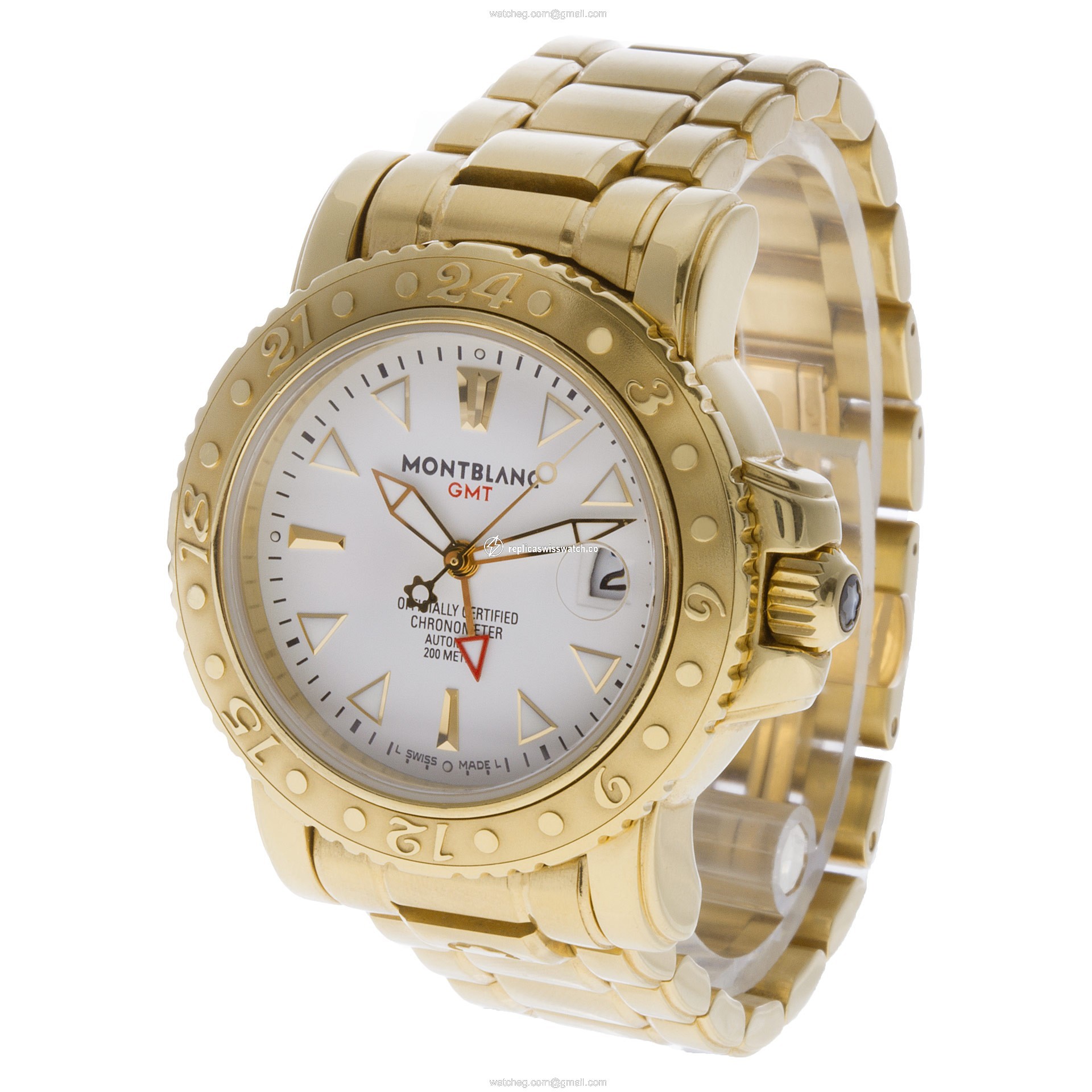 MontBlanc 7066-PL sport Automatic Male 18k yellow gold Replica