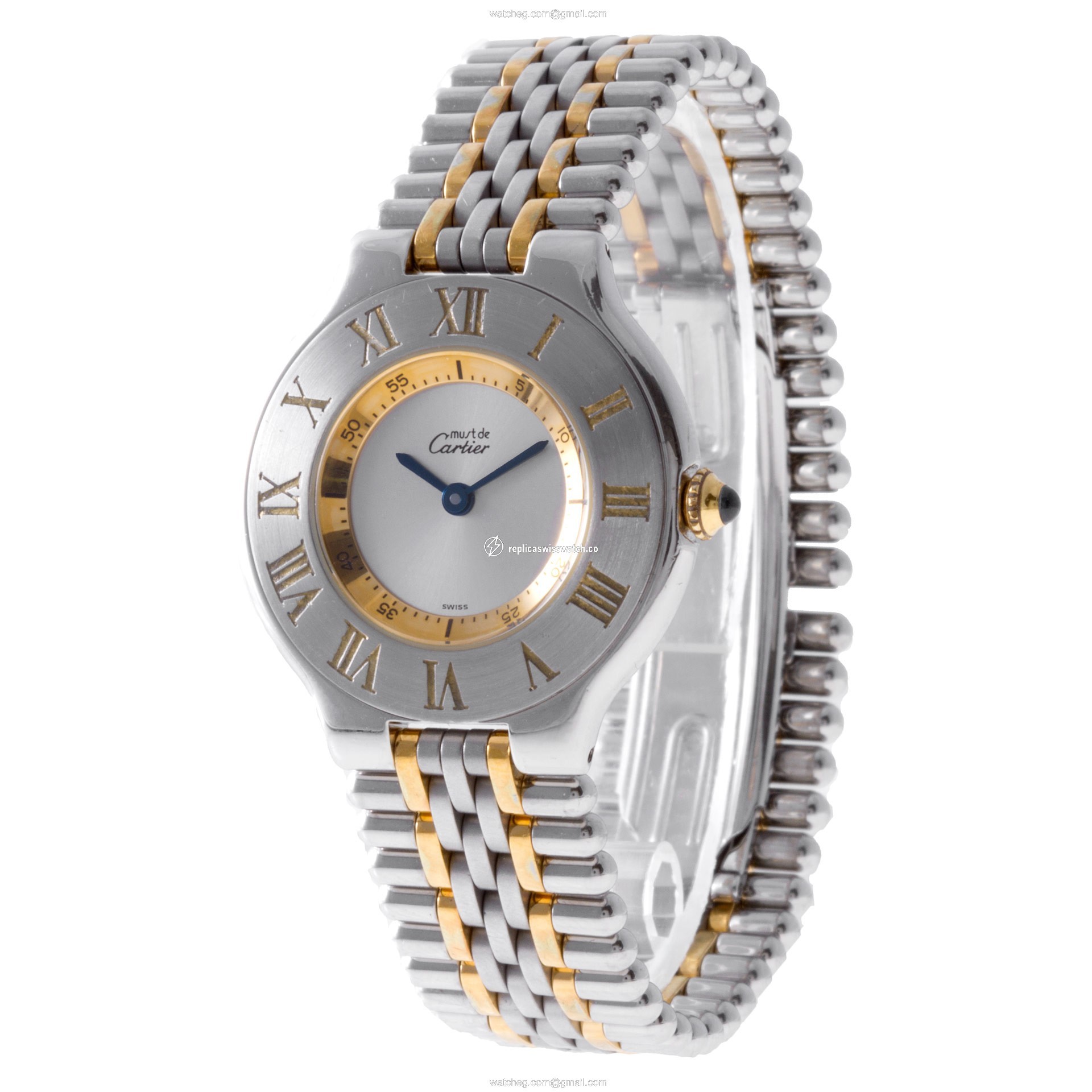 Cartier 1330 Must 21 Quartz Unisex Stainless Steel Replica