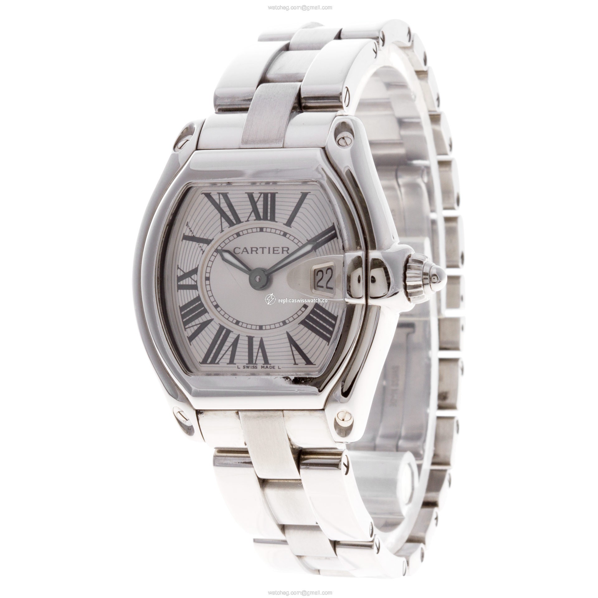 Cartier 2675 Roadster Quartz Female Stainless Steel Replica