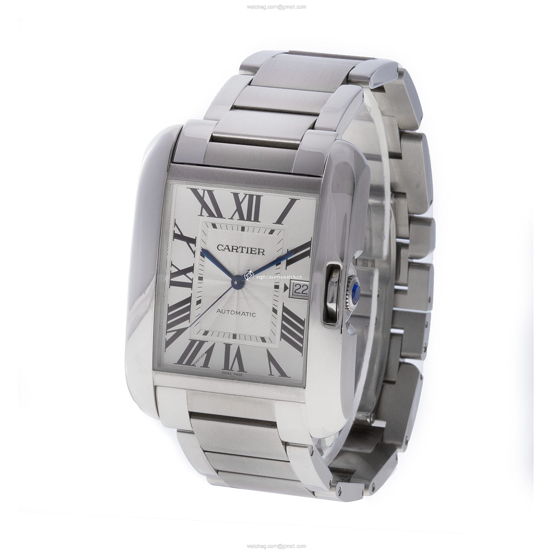 Cartier 3507 Tank Anglaise XL Automatic Male Stainless Steel Replica