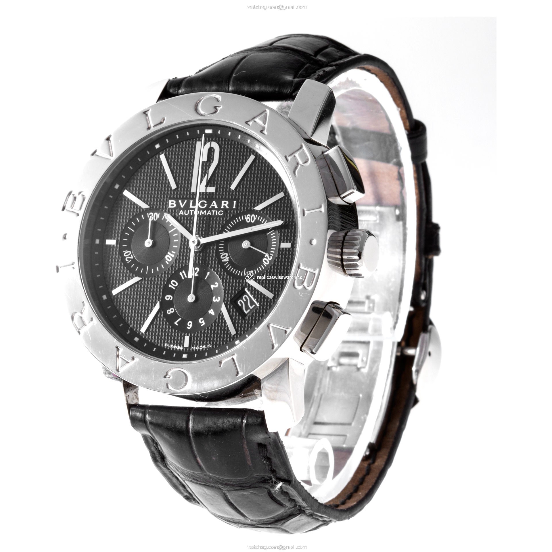 Bvlgari BB 42 SL CH Chronograph Automatic Male Stainless Steel Replica