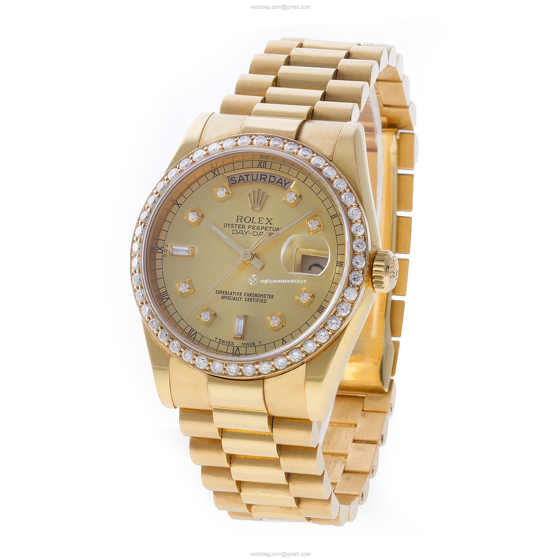 Rolex 118238 Day-Date Automatic Male 18k yellow gold Replica
