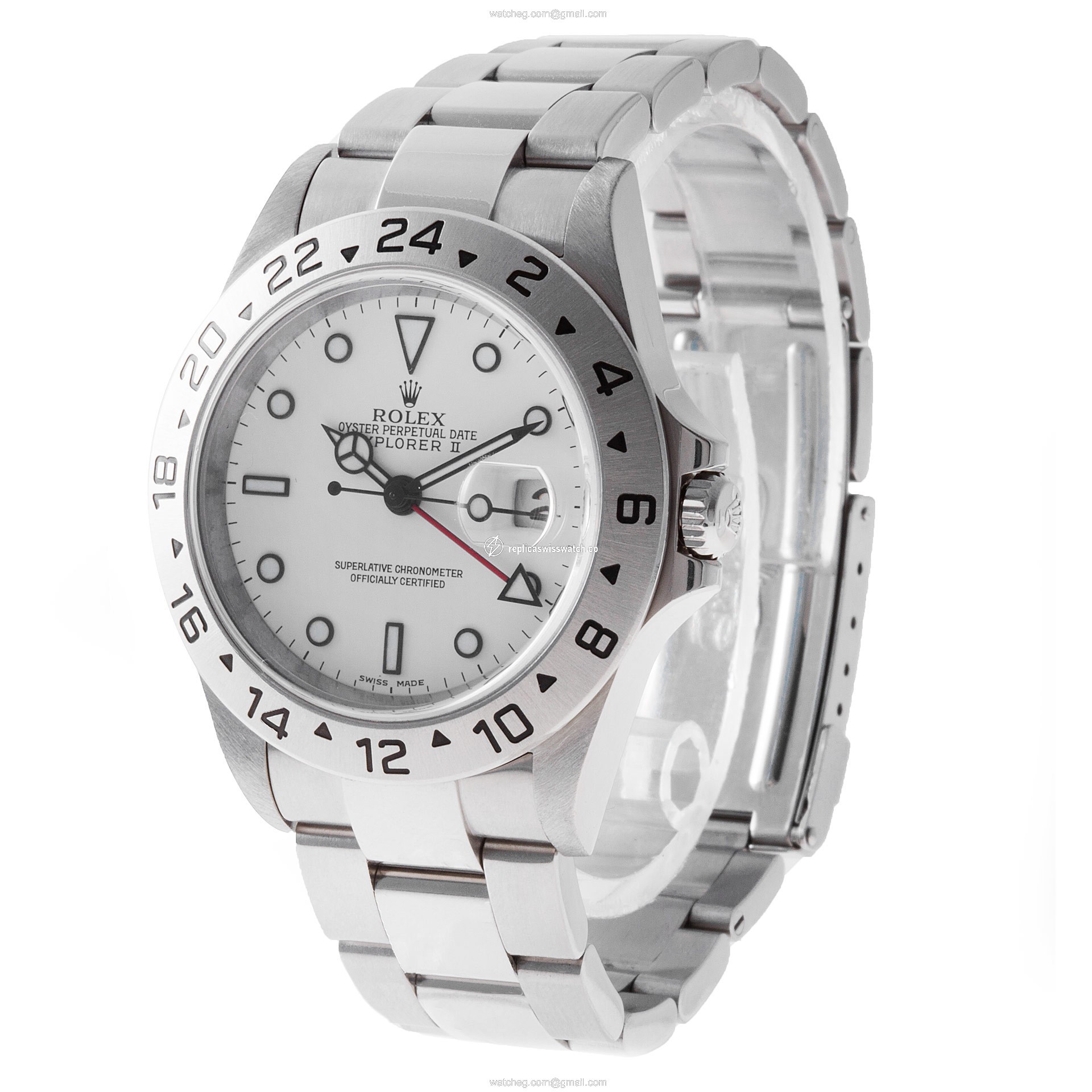 Rolex 16570 Explorer II Automatic Male Stainless Steel Replica