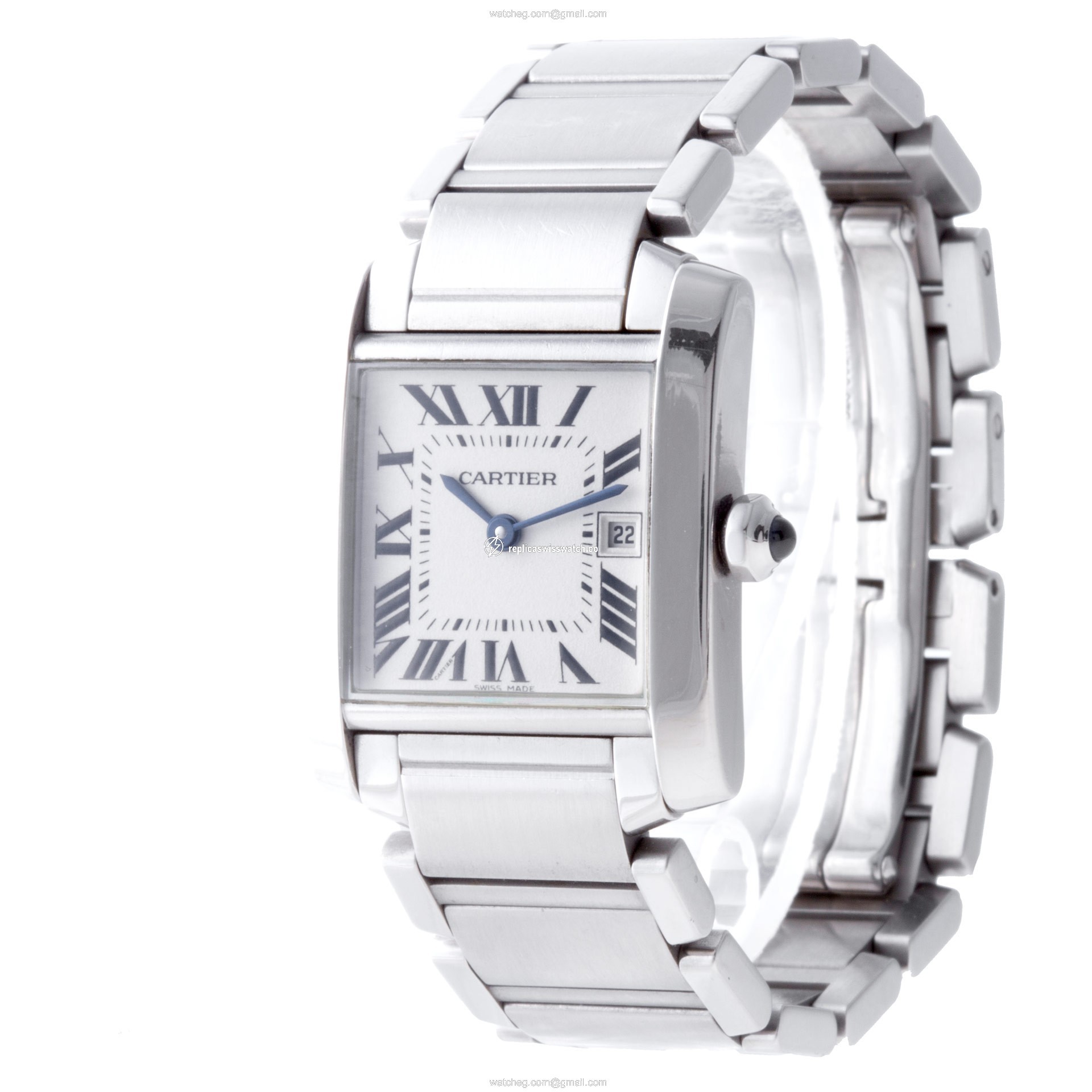Cartier W51011Q3 Tank Francaise Quartz Unisex Stainless Steel Replica