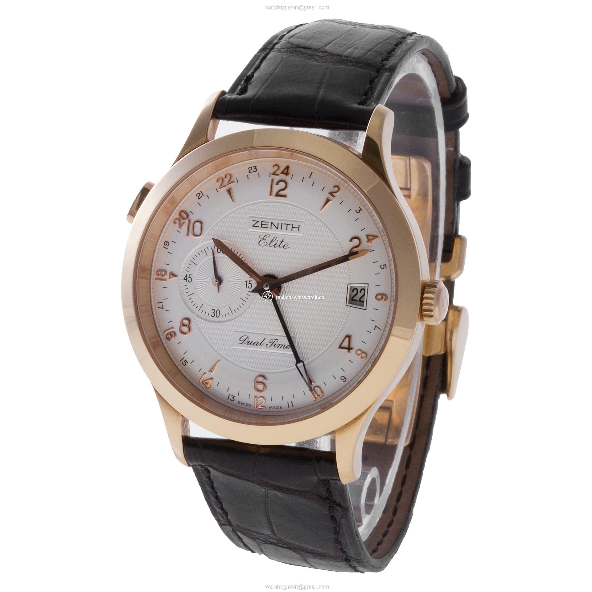 Zenith 35.1125.682 Elite Automatic Male 18k yellow gold Replica