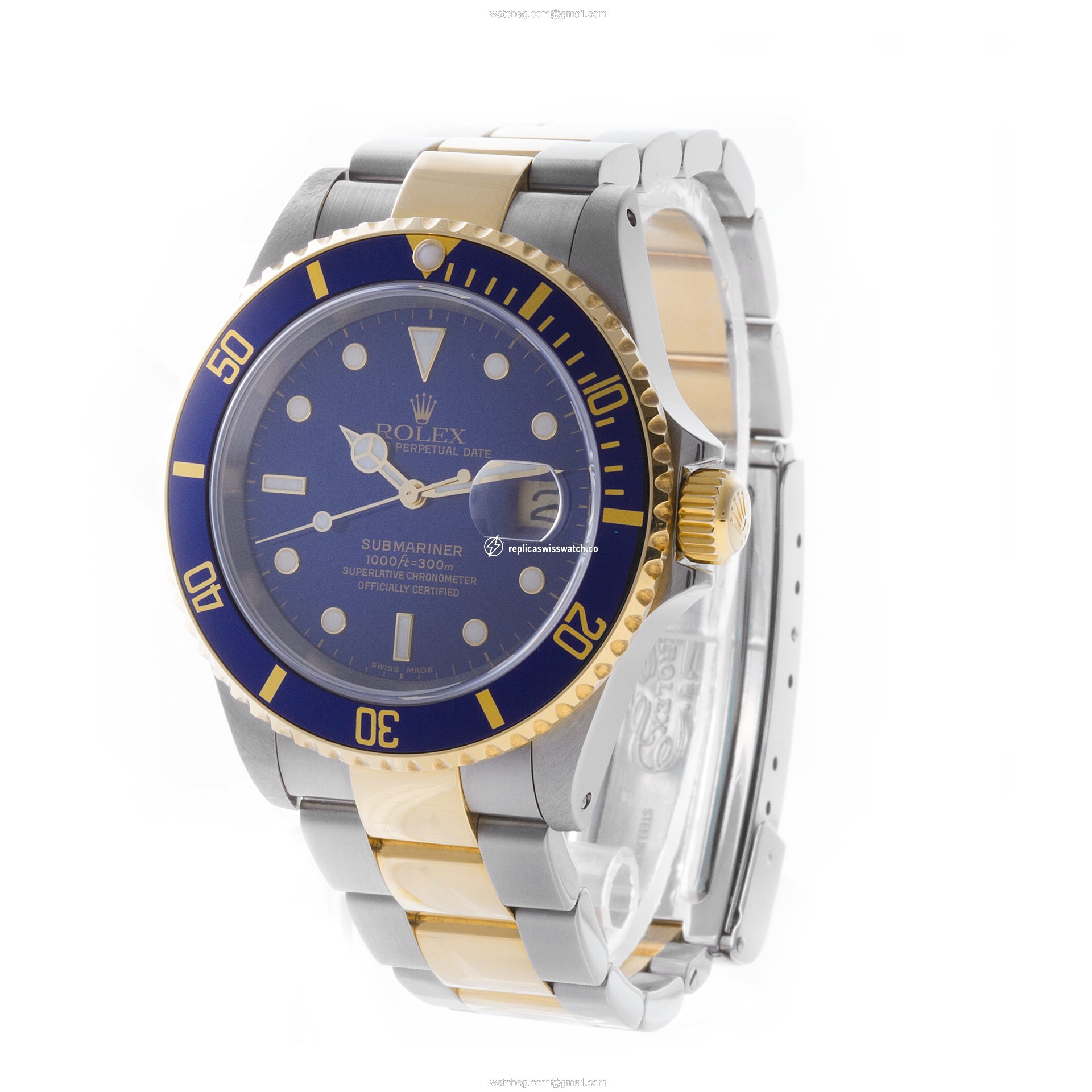 Rolex 16613 Submariner Automatic Male 18k gold & Stainless Steel Replica