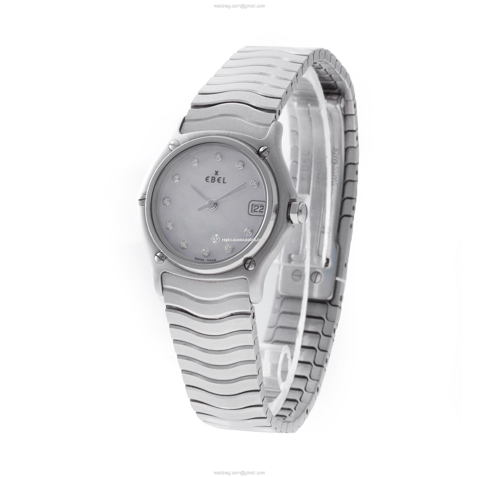 Ebel 9087121 Classic Wave Quartz Female Stainless Steel Replica
