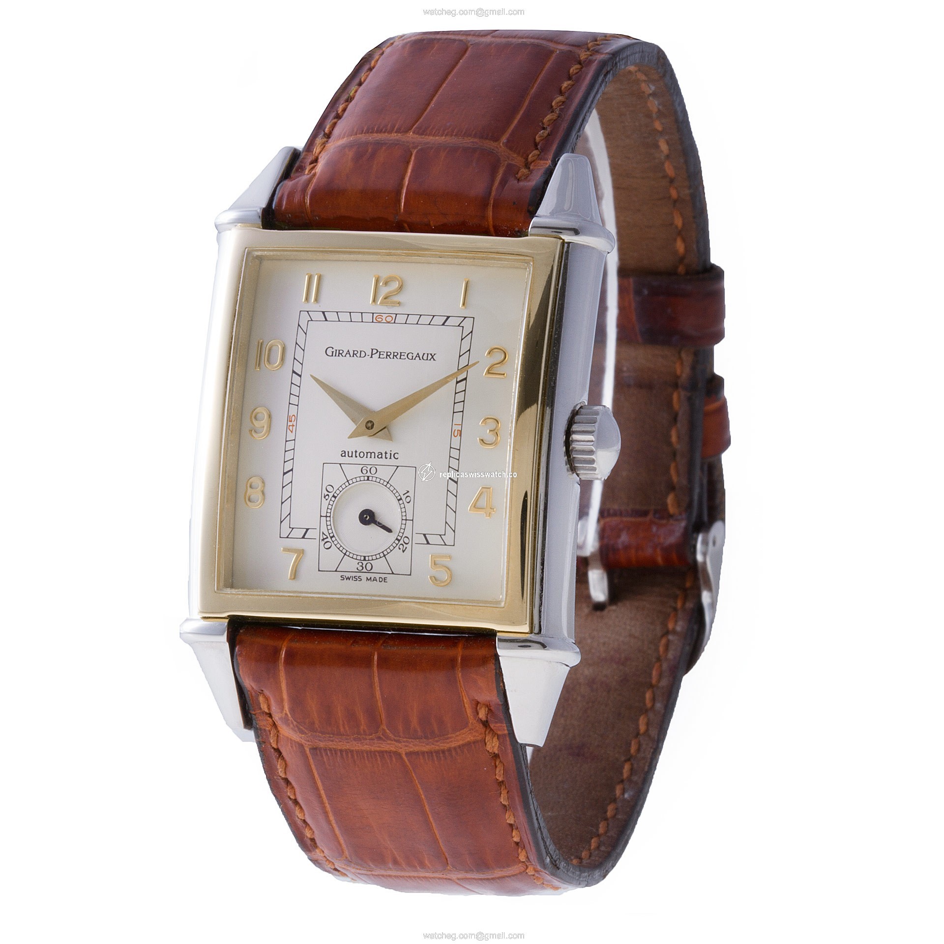 Girard Perregaux 2594 Vintage 1945 Automatic Male stainless steel & rose gold Replica