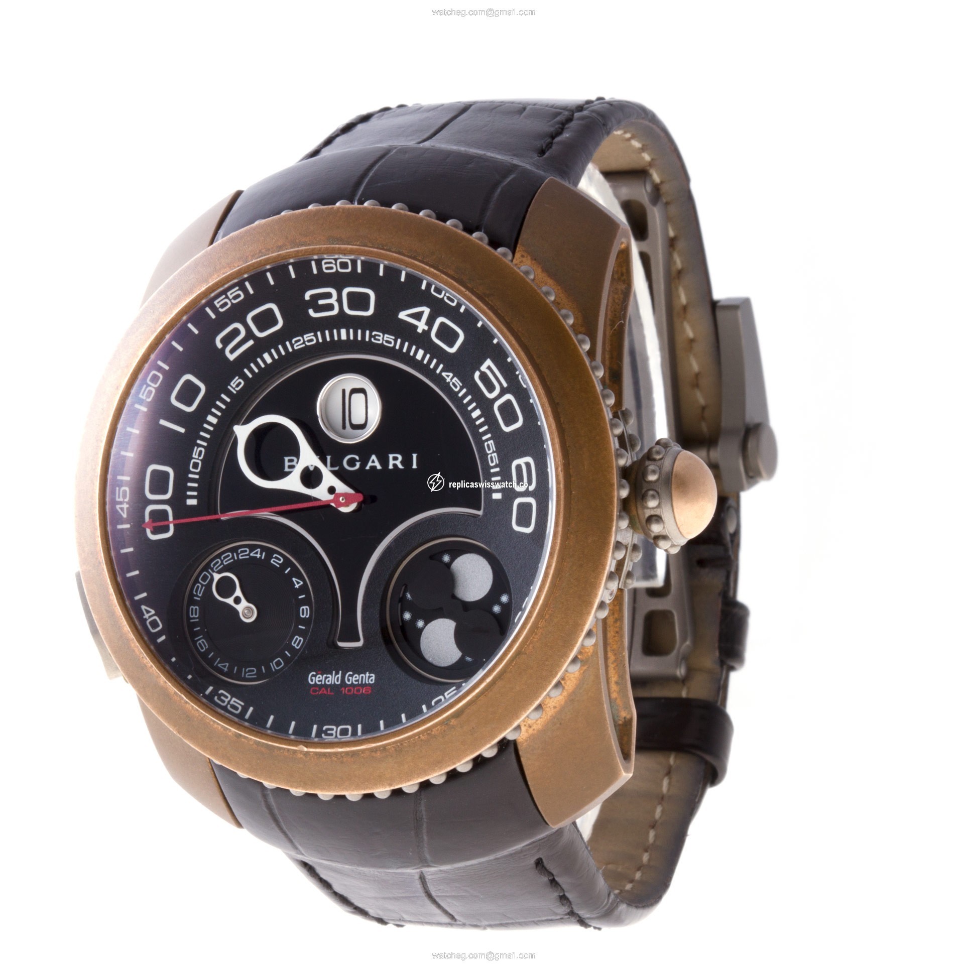 Bvlgari GSH.Y.98 MPGMT Gefica Automatic Male Bronze & Titanium Replica