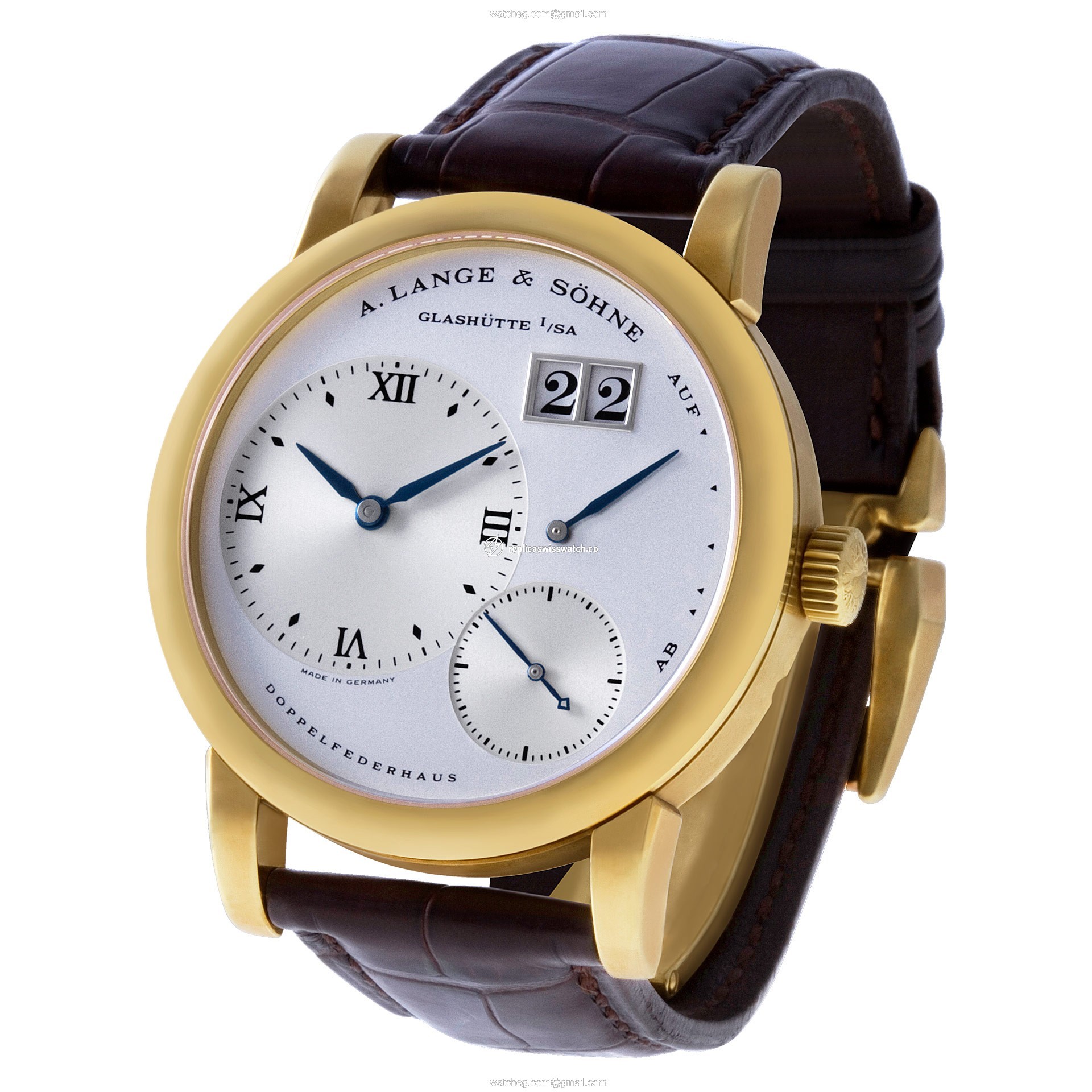 A. Lange & Sohne 101.022 Lange 1 Manual Male 18k Yellow Gold Replica