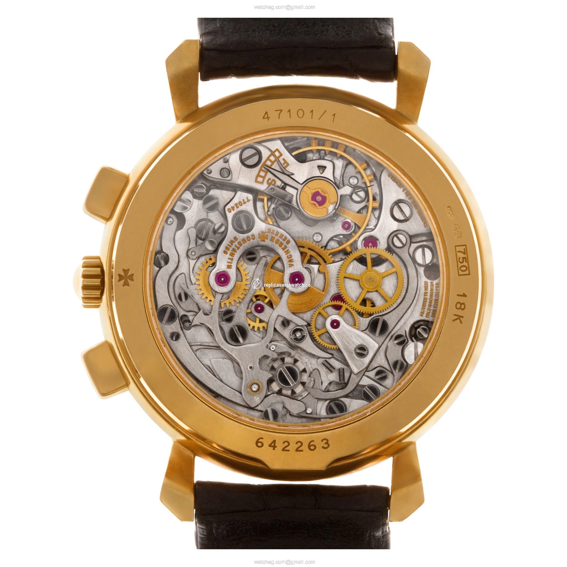Vacheron Constantin 47101/1 Historique Manual Male 18k yellow gold Replica