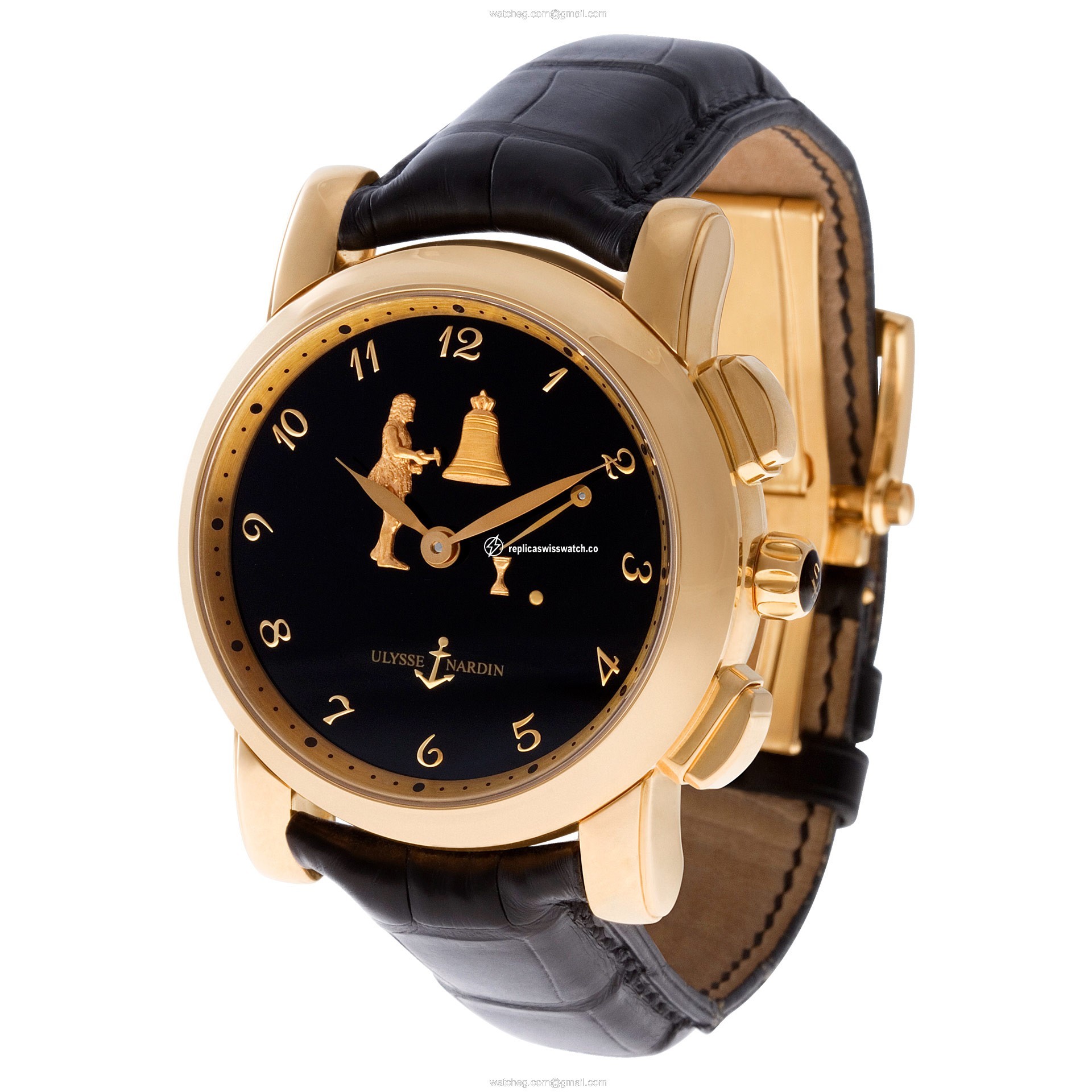 Ulysse Nardin 6106-103 Hourstriker Automatic Male 18k rose gold Replica