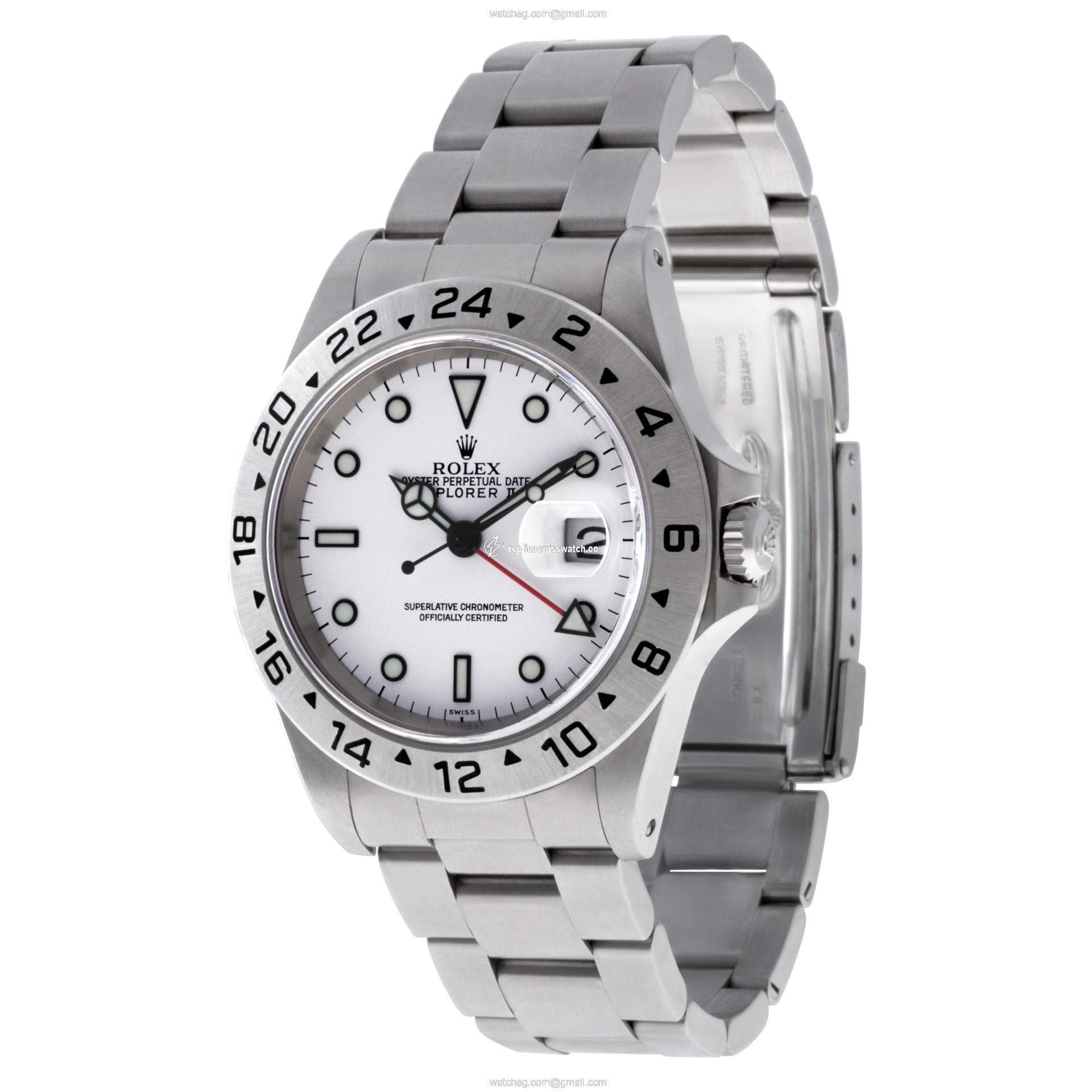 Rolex 16570 Explorer II Automatic Male Stainless Steel Replica