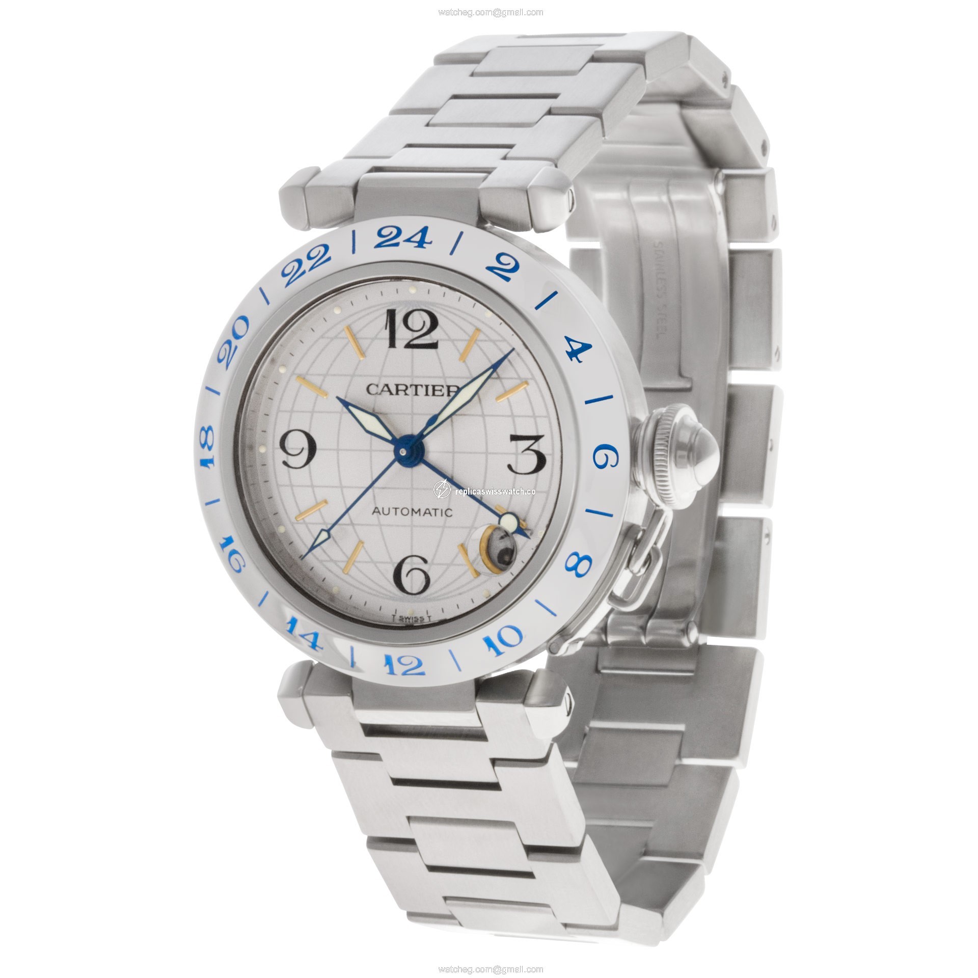 Cartier W31074M7 Pasha Automatic Unisex Stainless Steel Replica