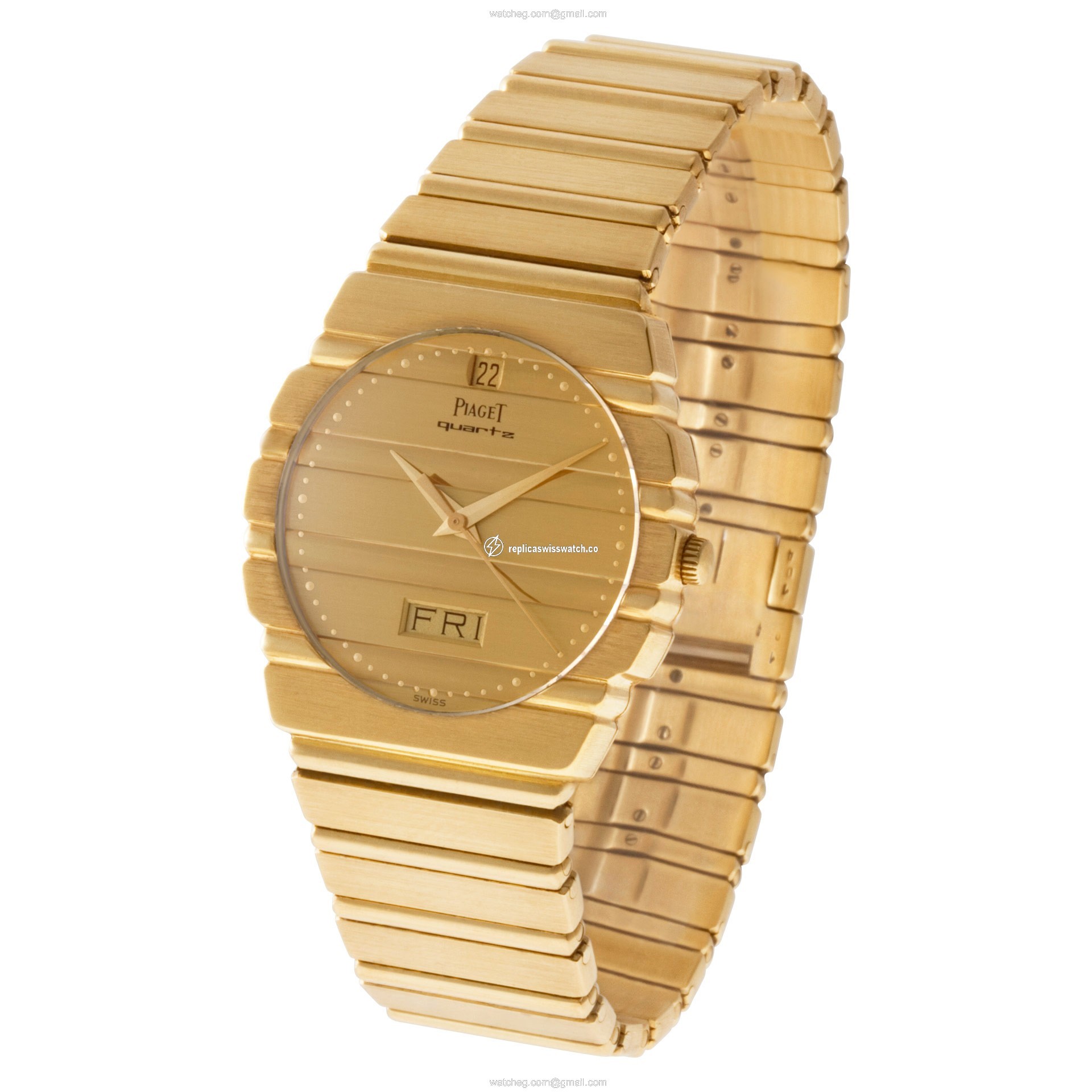 Piaget 15562C701 Polo Quartz Male 18k Yellow Gold Replica