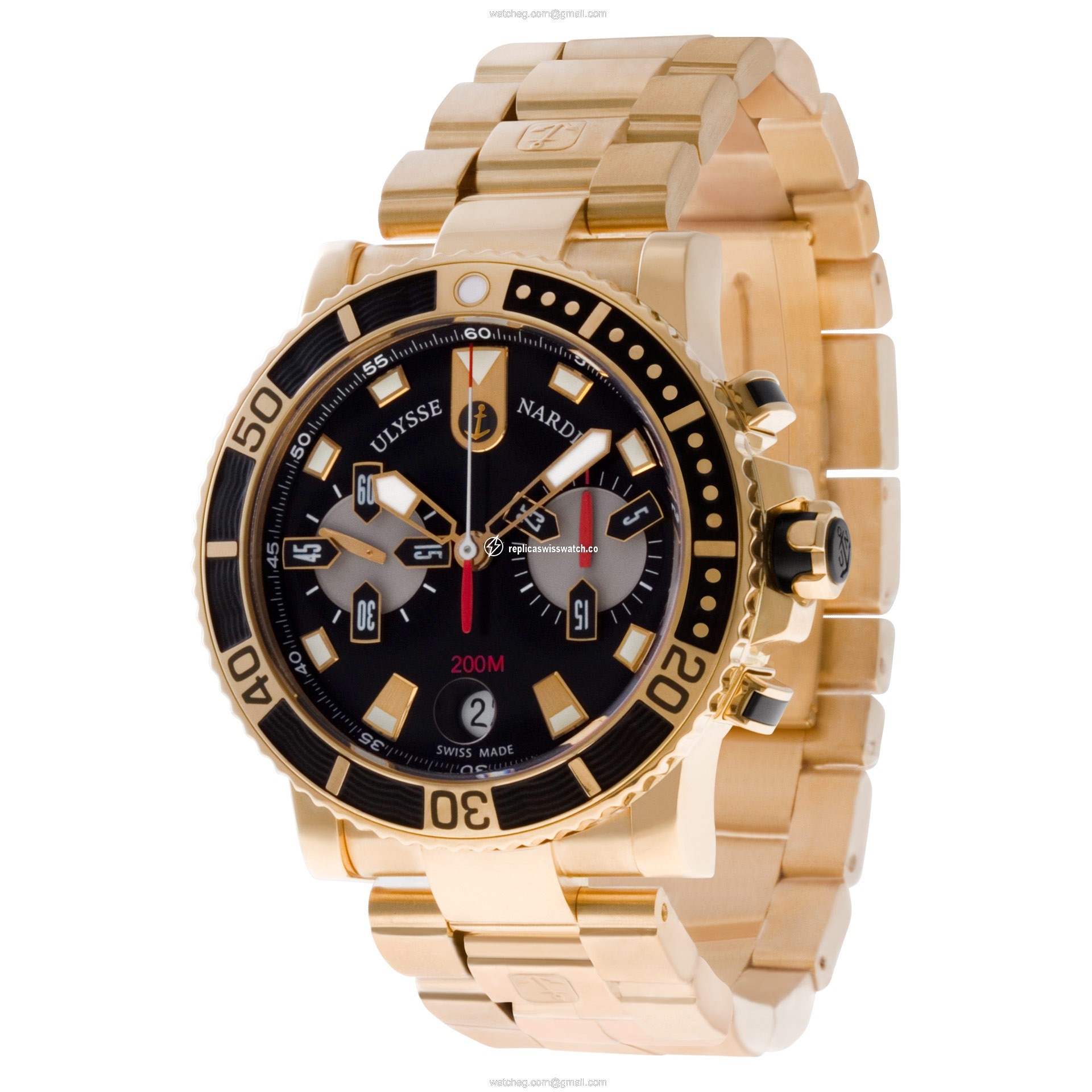 Ulysse Nardin 8006-102-8M/92 Marine Automatic Male 18k Pink Gold Replica
