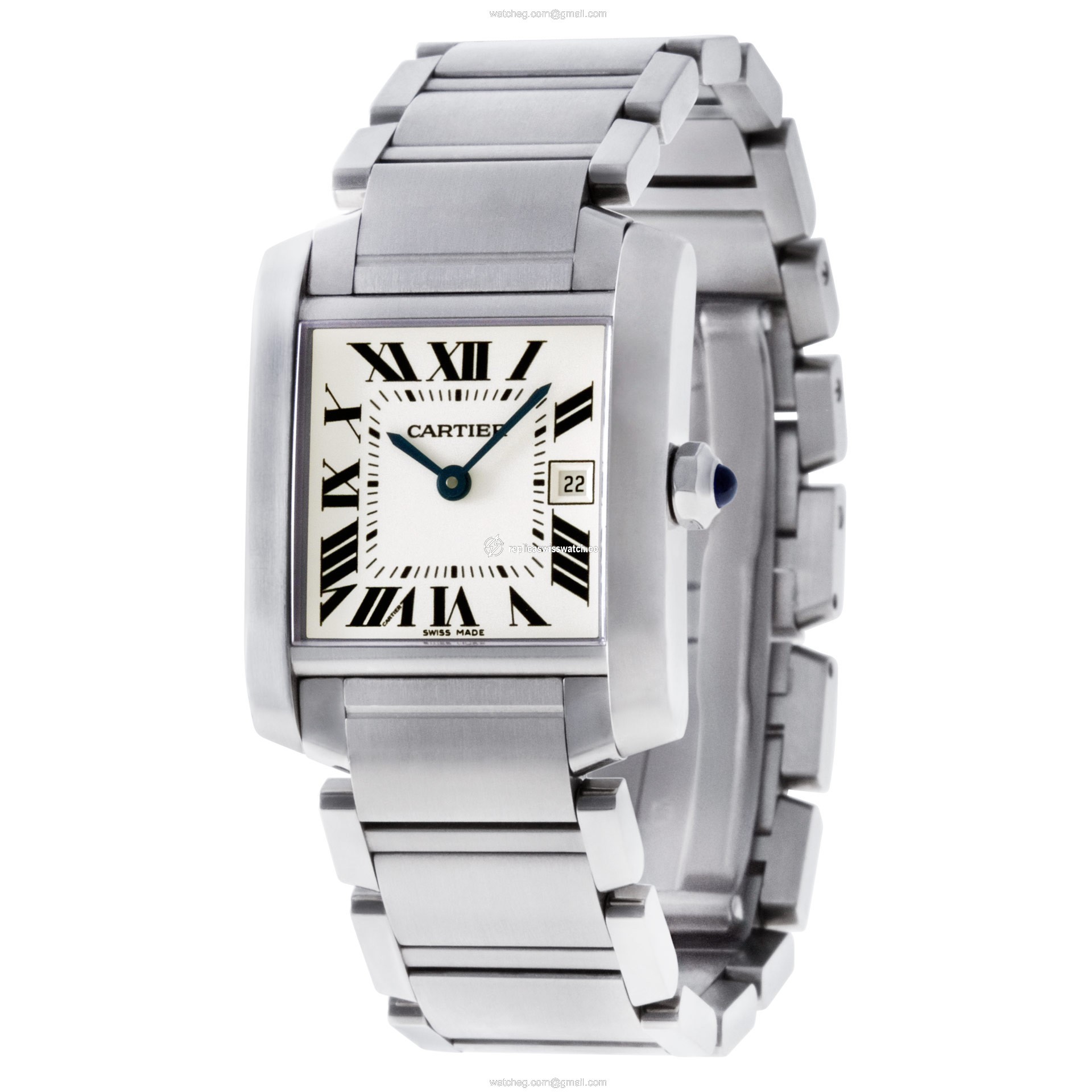 Cartier W51011Q3 Tank Francaise Quartz Unisex Stainless Steel Replica