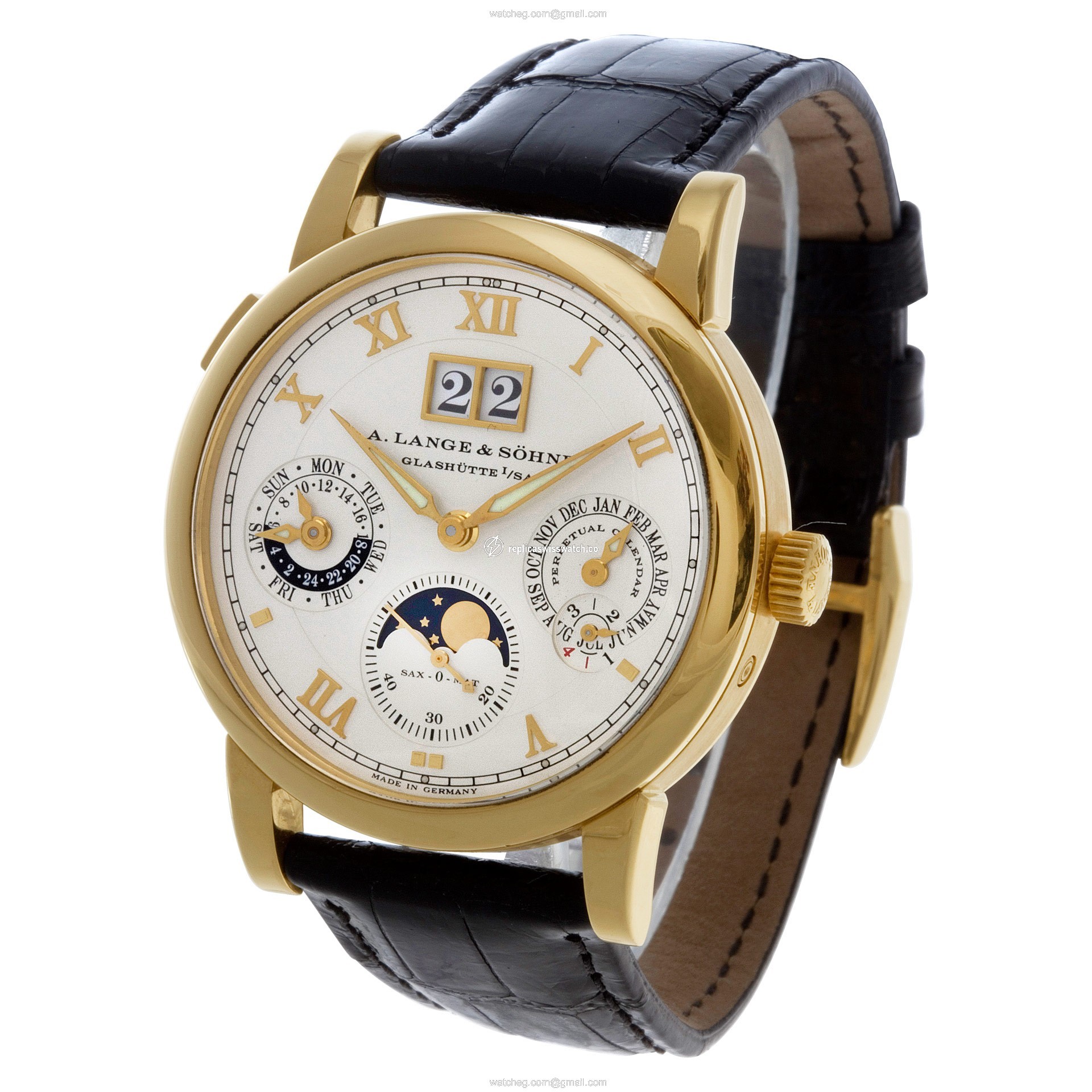 A. Lange & Sohne 310.021 Langematik Automatic Male 18k yellow gold Replica