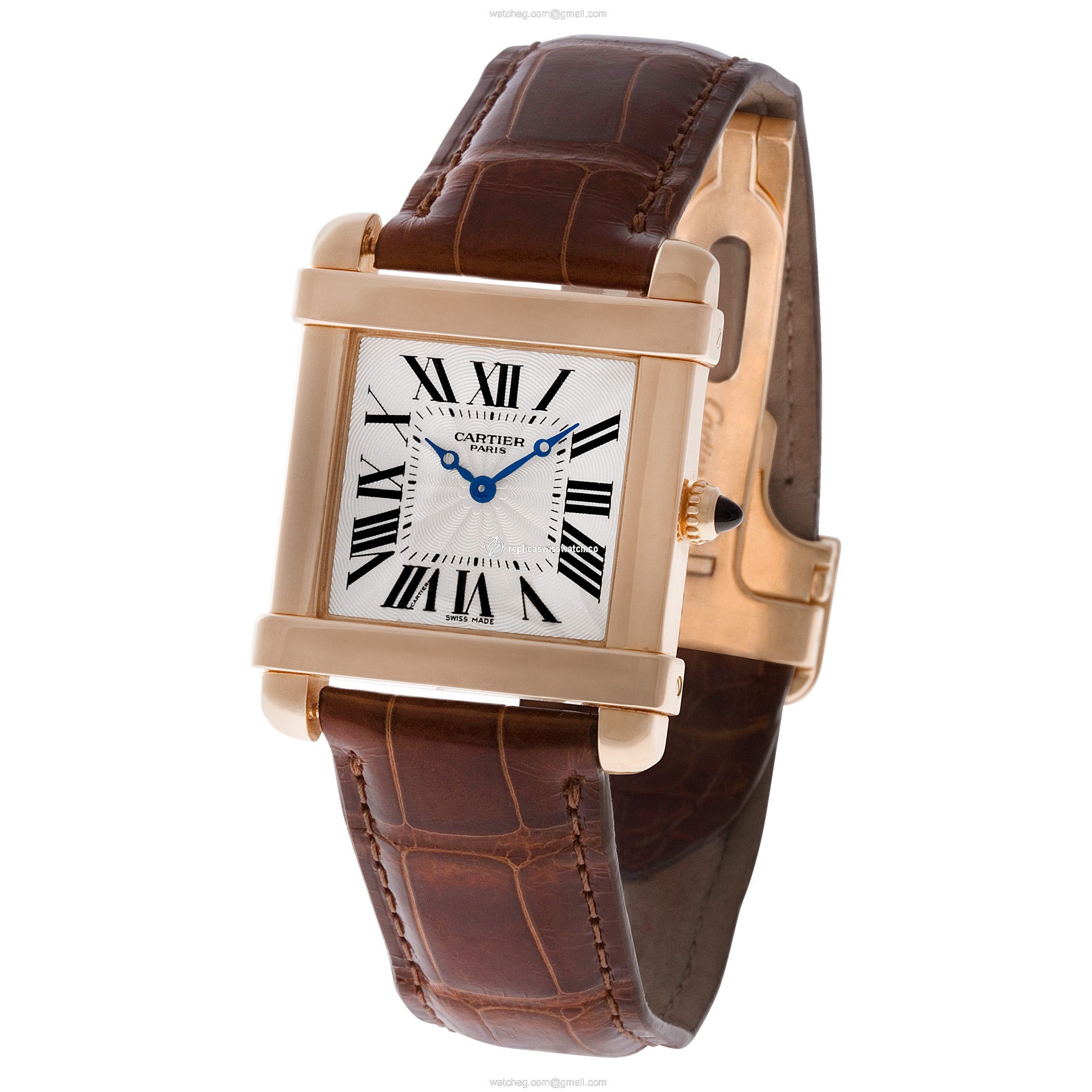 Cartier W1542451 Tank Chinoise Manual Unisex 18k rose gold Replica