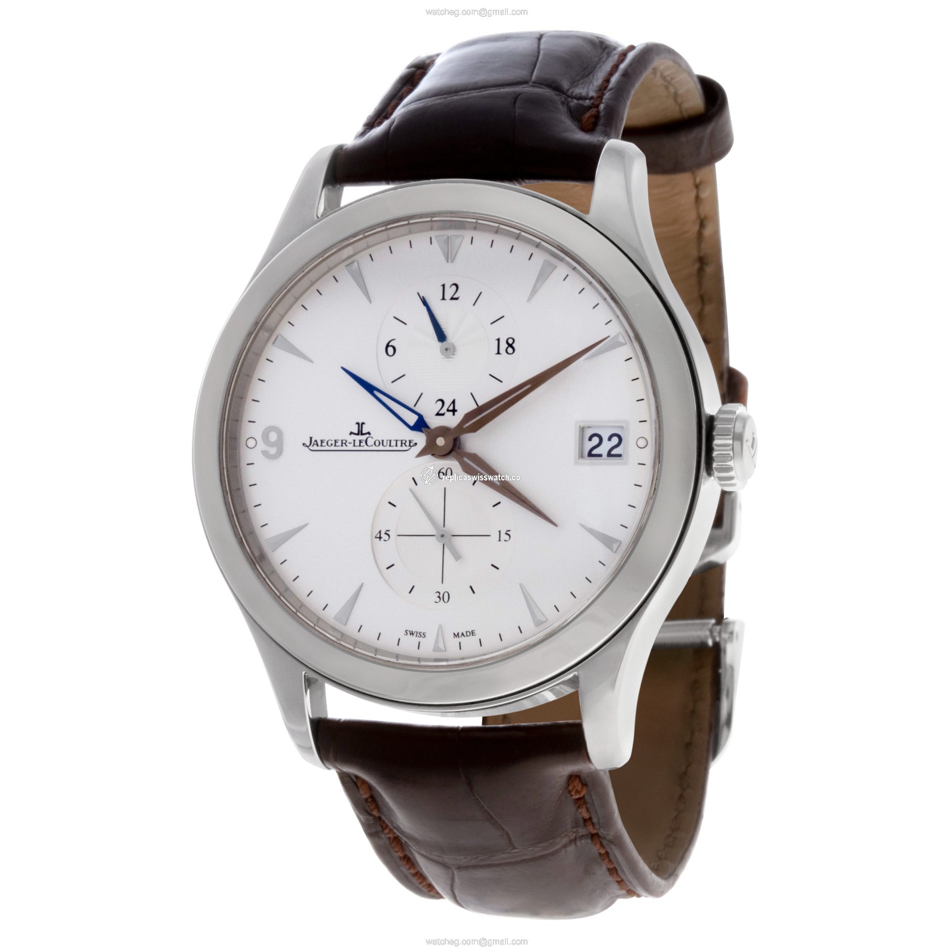 Jaeger LeCoultre 174.8.05.S Master Hometime Automatic Male Stainless Steel Replica